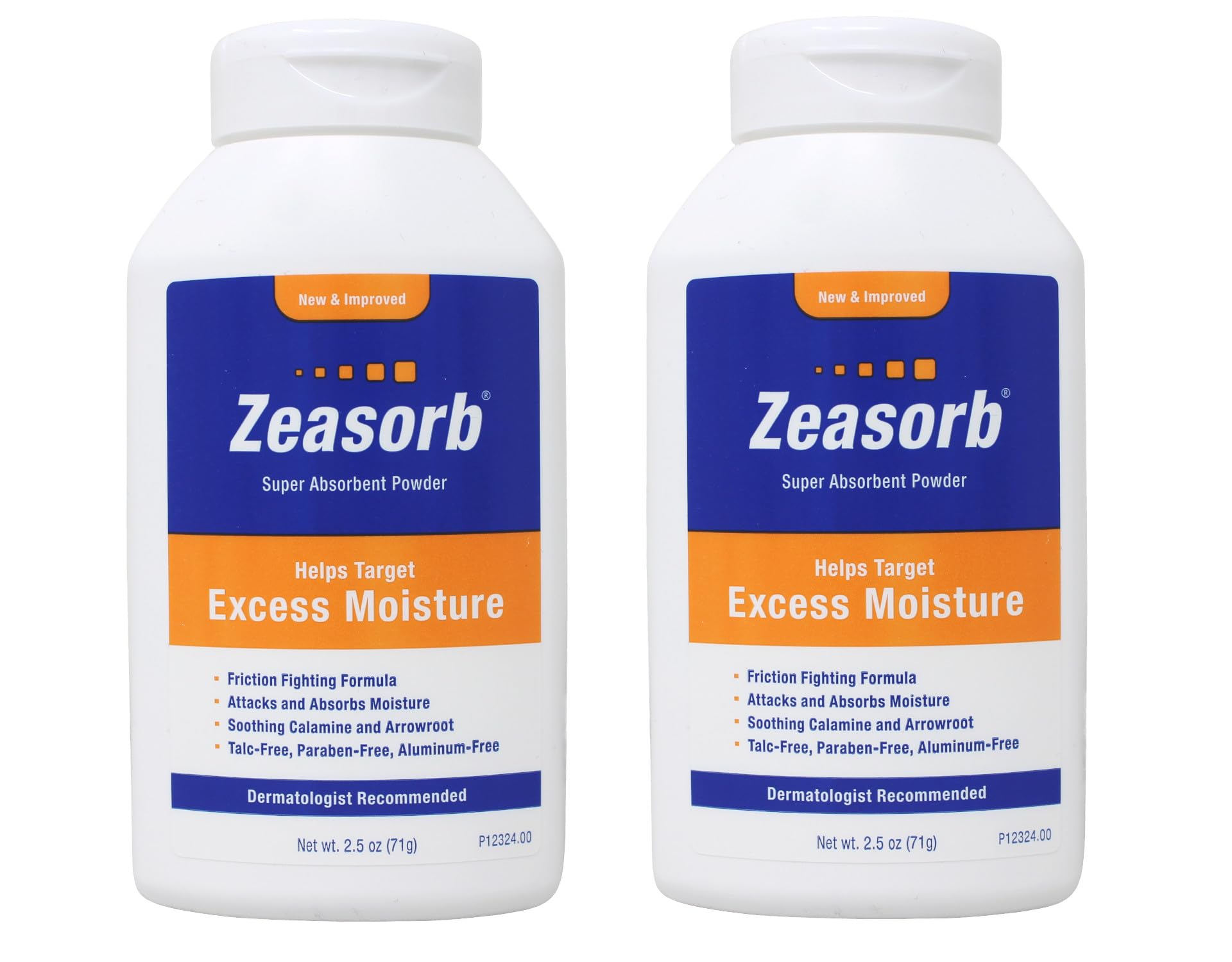 ZeasorbPrevention Super Absorbent Powder 2.5oz (Pack of 2)