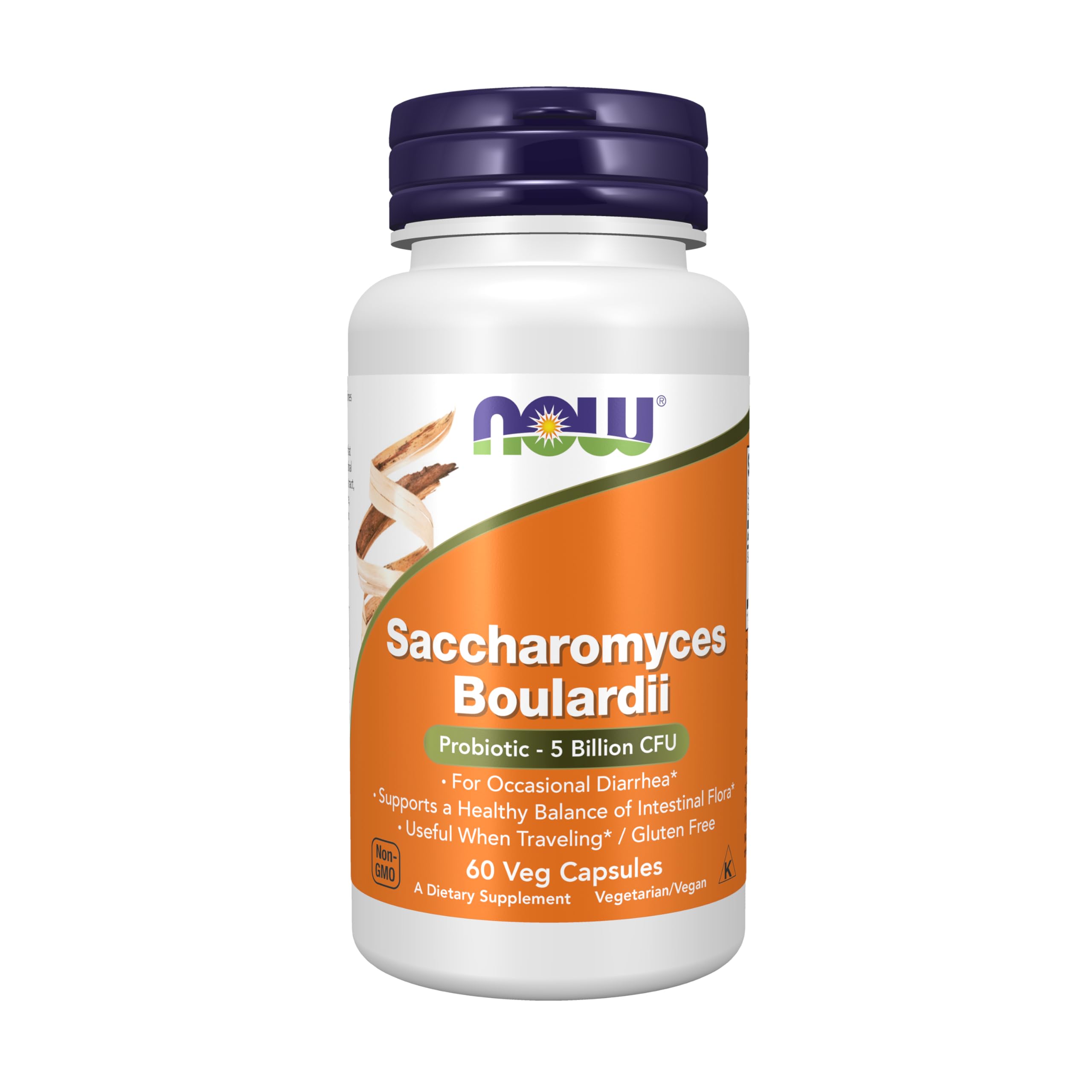 NOW Saccharomyces Boulardii,60 Veg Capsules