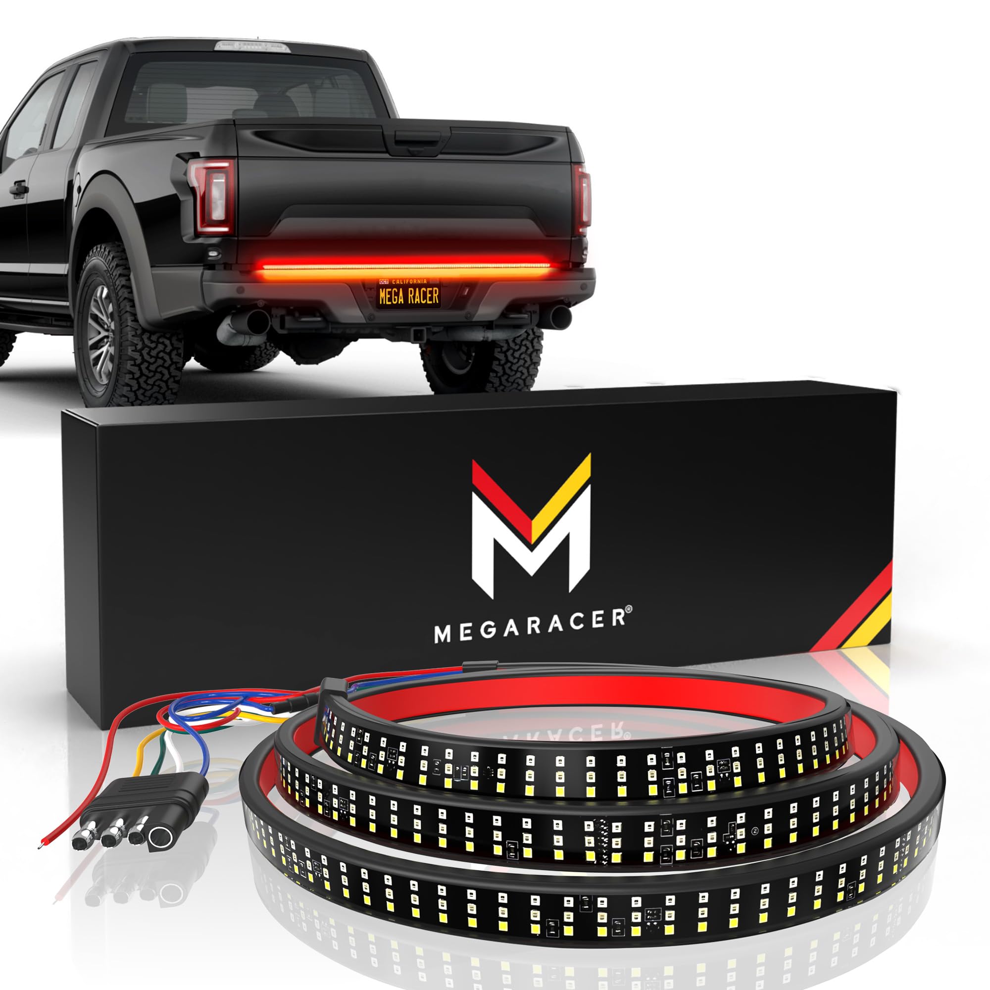 Truck Tailgate Light Bar 60 Inch Triple Row | LED Brake Light Strip | Truck Light Bar | LED Tail Light Strip | Tail Gate LED Light Strip | LED Tailgate Light Bar | Under Tailgate Led Light Bar