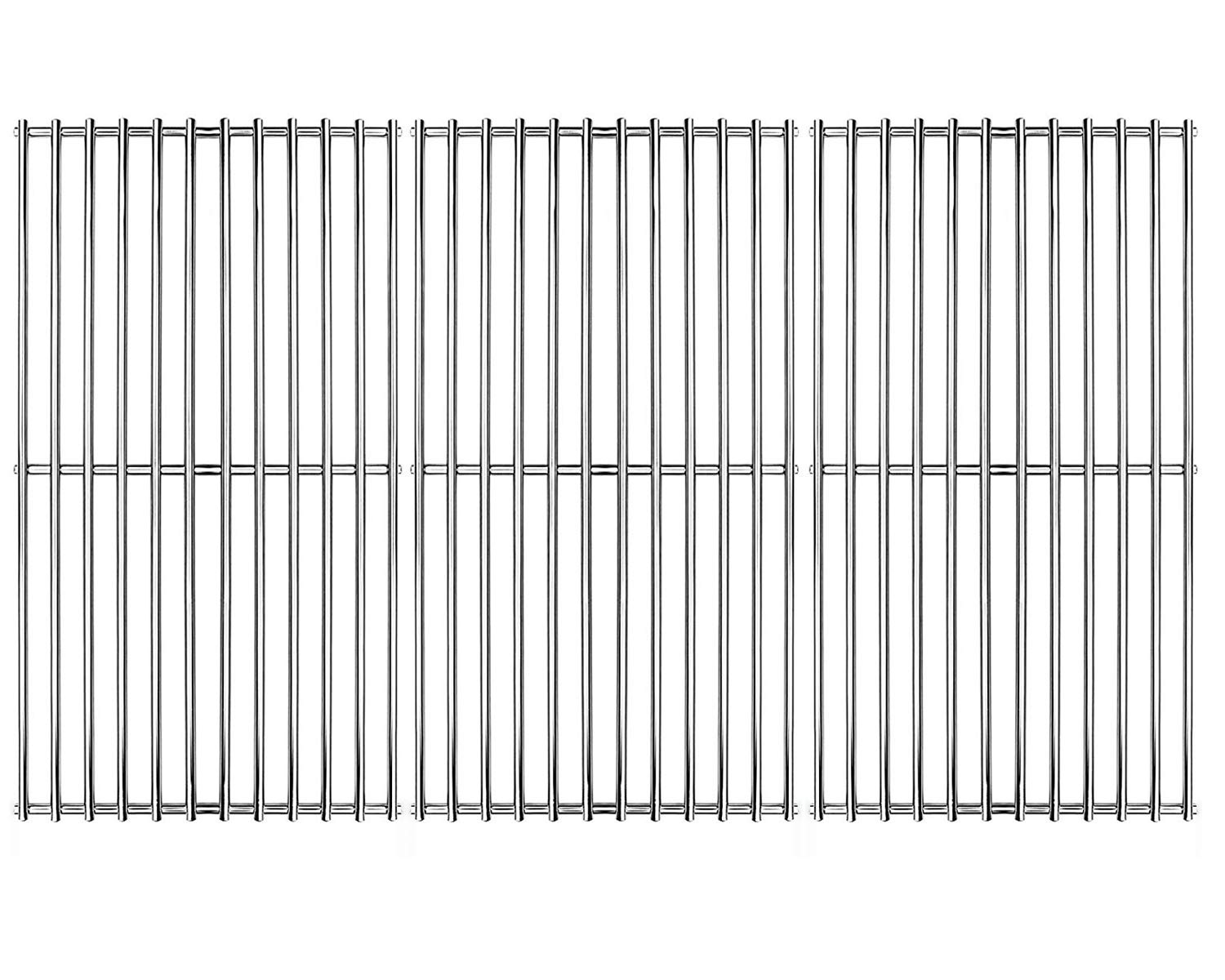 Hongso 19 1/4" SUS304 Stainless Steel Cooking Grid for Gas Grill Brinkmann, Charmglow, Costco, Jenn Air, Members Mark, Nexgrill, Perfect Flame and Other Grill Grates Replacement, 3 pieces SCI1S3