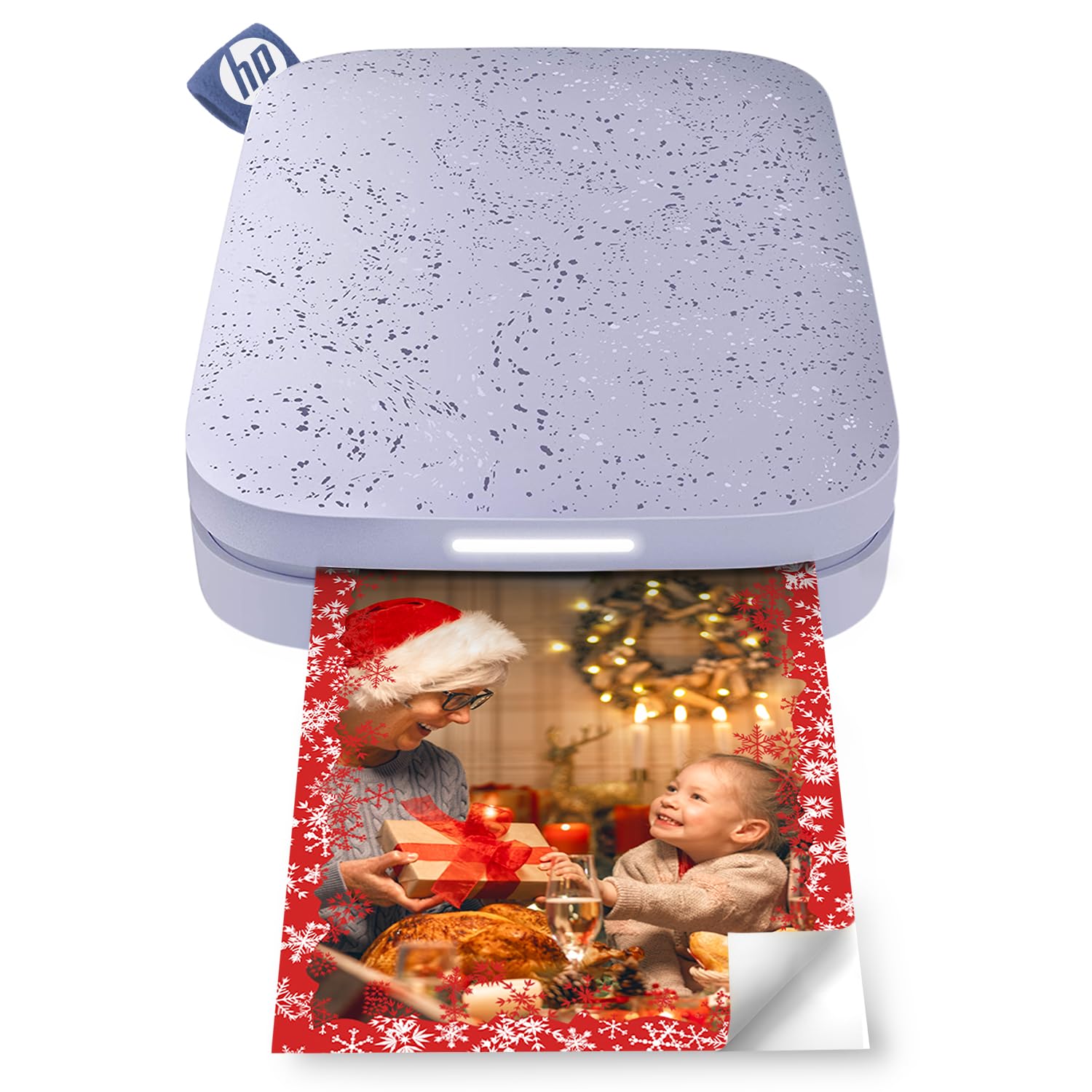 HP Sprocket Portable 2x3 inch Instant Photo Printer (Lilac) Print Pictures on Zink Sticky-Backed from your iOS & Android Device