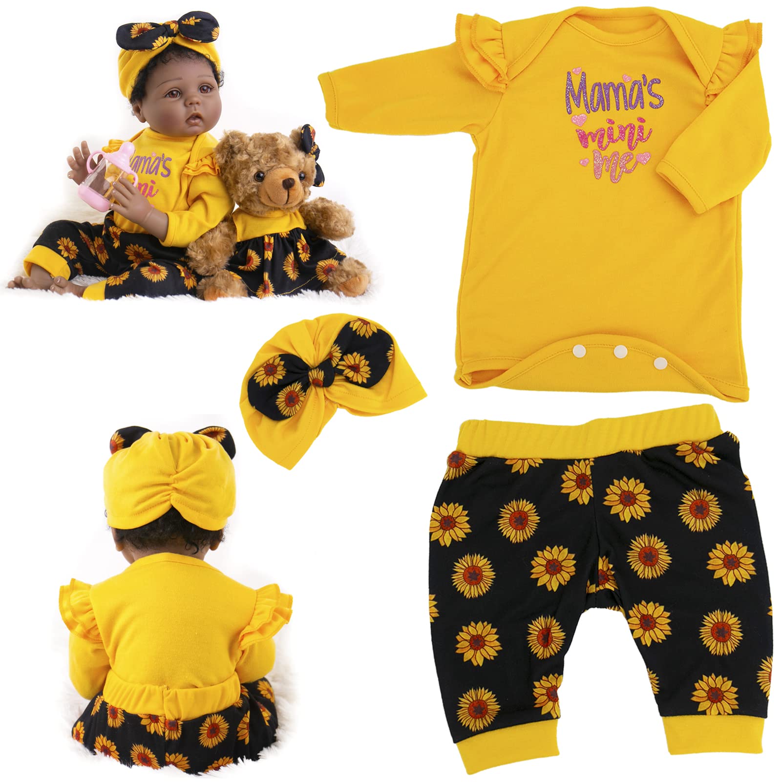 Aori Doll Clothing with Yellow Flowers