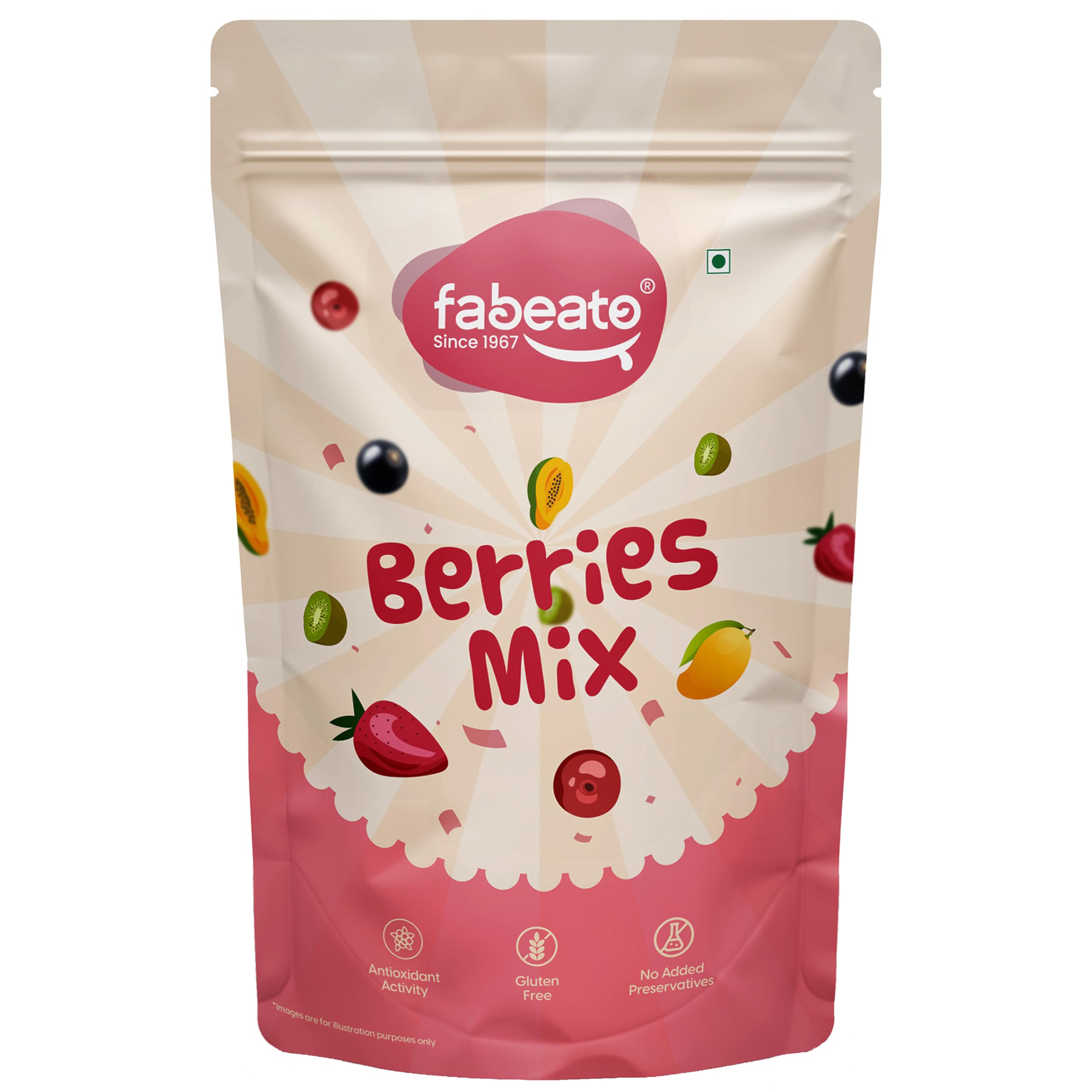 Fabeato 9-In-1 Premium Berries Mix 200g| Rich in Antioxidants|Good Source of Dietary Fiber|Dried Cranberries, Blackcurrants, Strawberry,Gojiberries and More| Healthy Snack for Kids and Adults