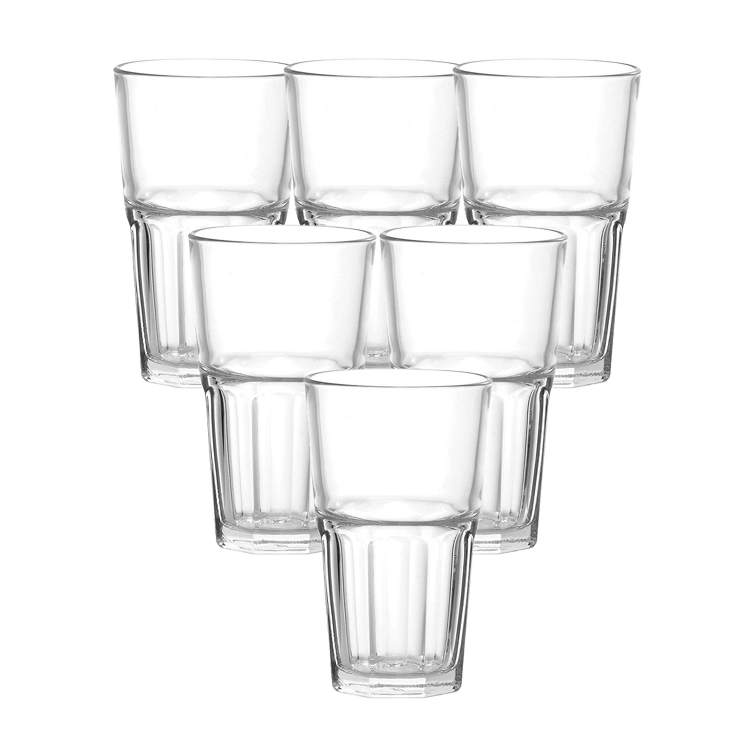 Ocean Centra Long Drink Glass, Set Of 6, Clear, 495 Ml, P01963, Tall Glass, Collins Glass, Delmonico Glass, Cocktail Glass, Water Glass, Juice Glass