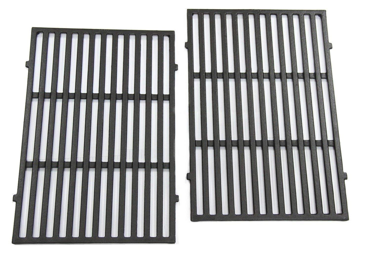 Hongso 17.5" Cast Iron Grill Grates Replacement for Weber Spirit 300, 310, 320 Series, Spirit 700, Genesis Silver B/C, Genesis Gold B/C, Genesis Platinum B/C Gas Grills, 2-Pack Cooking Grates, 7638