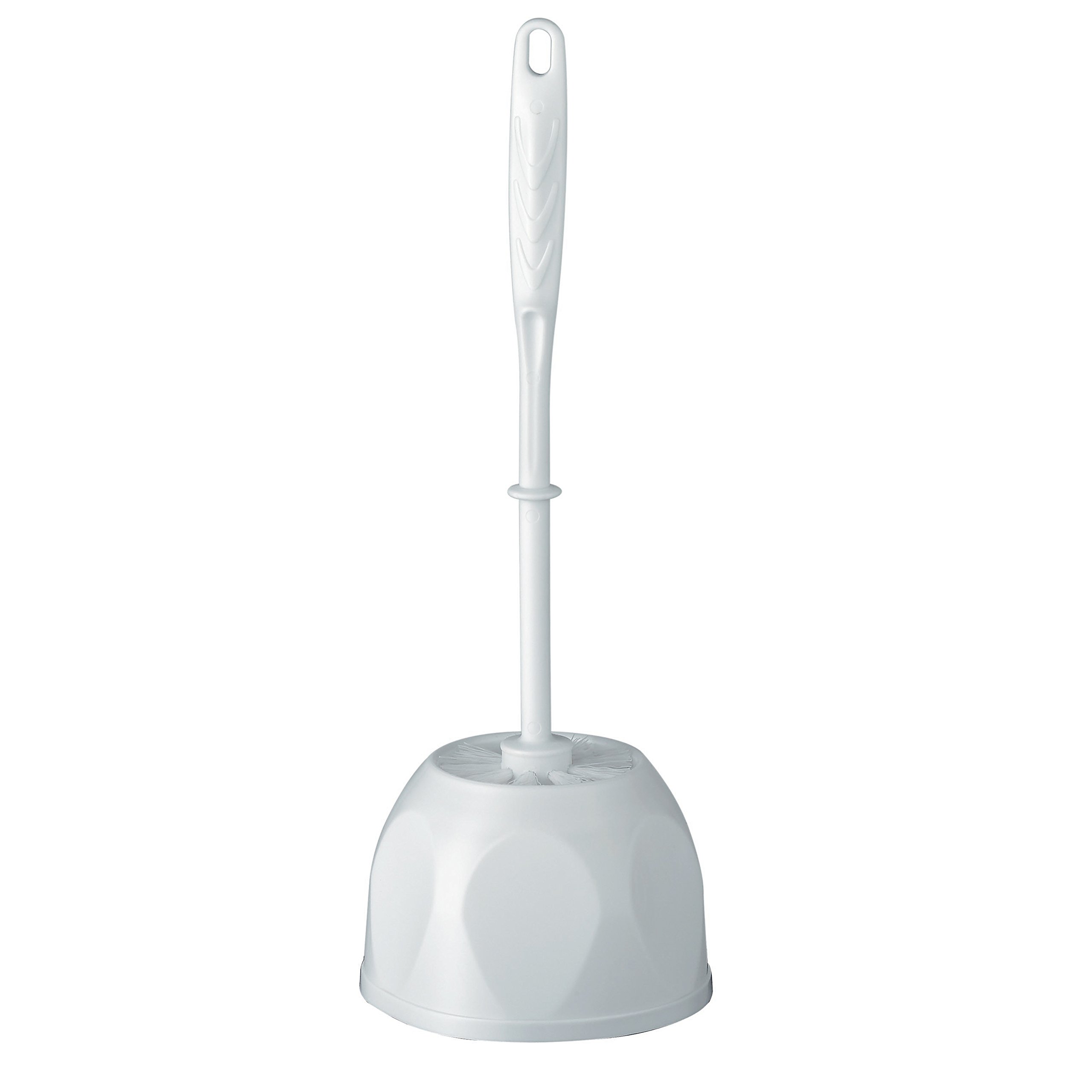 Haceka Toilet Brush Set Uno Round in White, 30 x 10 x 10 cm