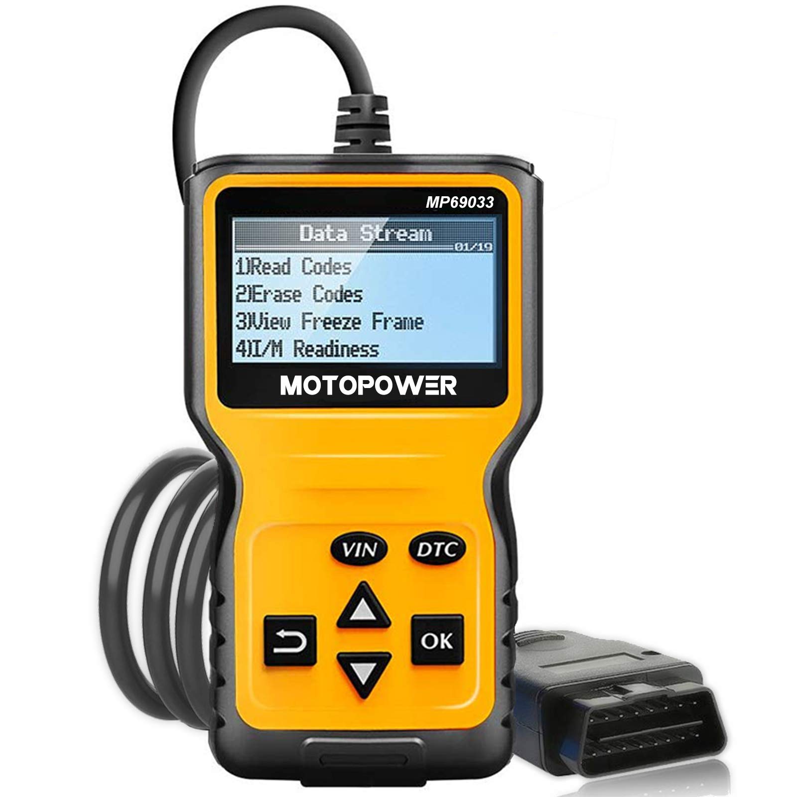 MOTOPOWER MP69033 OBD2 Scanner Car Engine Fault Code Reader Engine System Diagnostic Tools