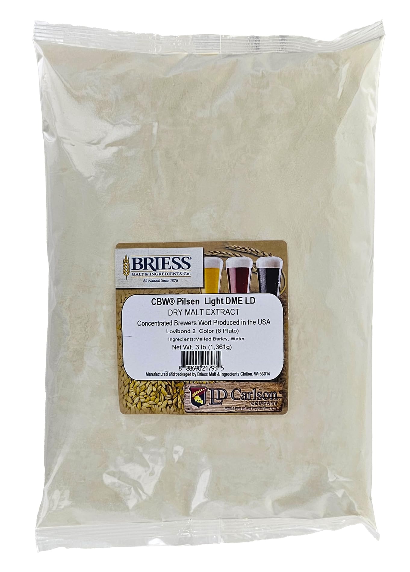 Briess Dried Malt Extract- Pilsen- 3 Lb.