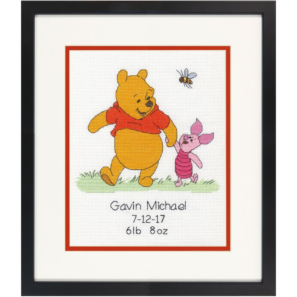 DimensionsCounted X Stitch -Winnie The Pooh Birth Record