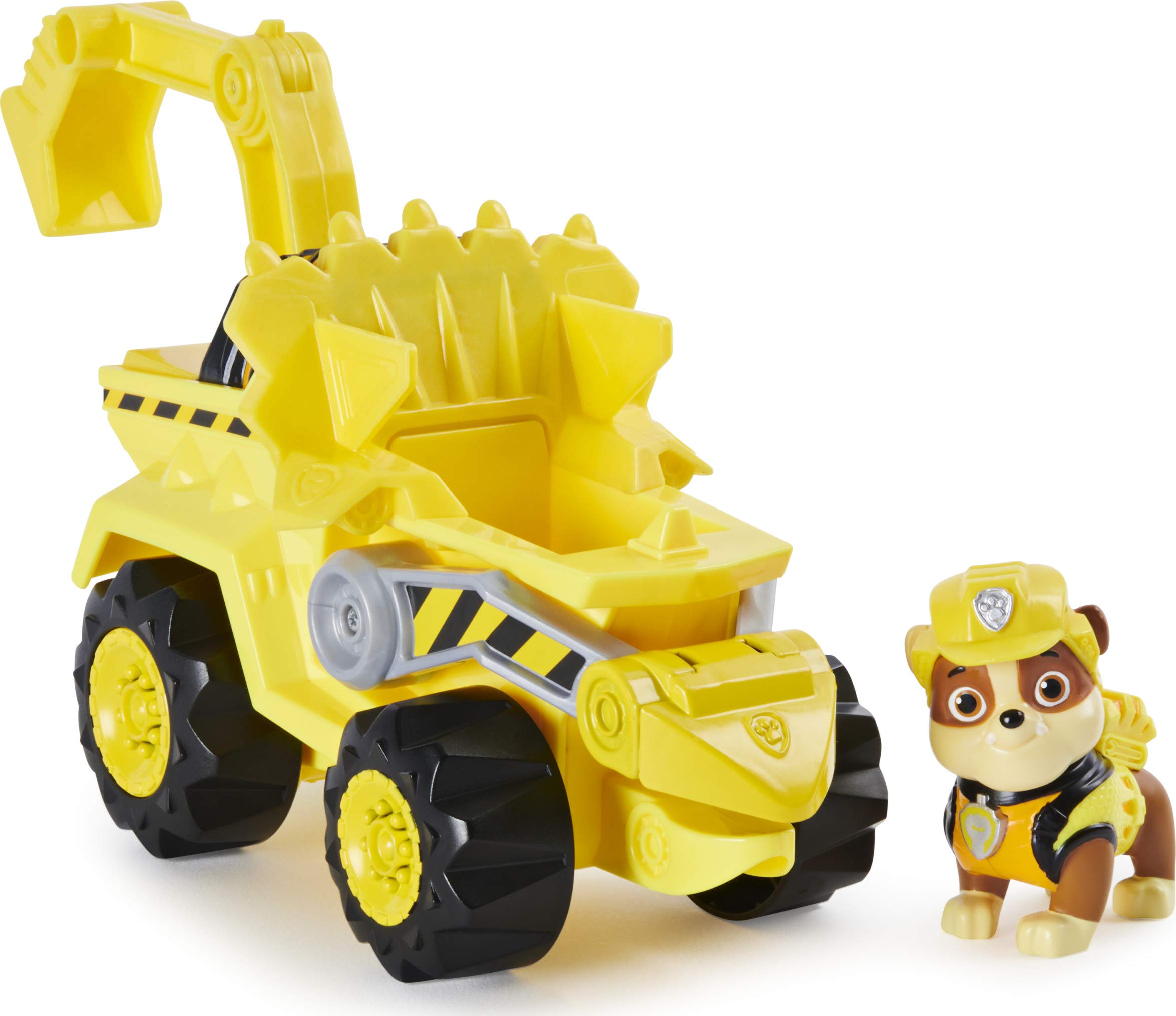 Paw Patrol, Dino Rescue Rubble’s Deluxe Rev Up Vehicle with Mystery Dinosaur Figure