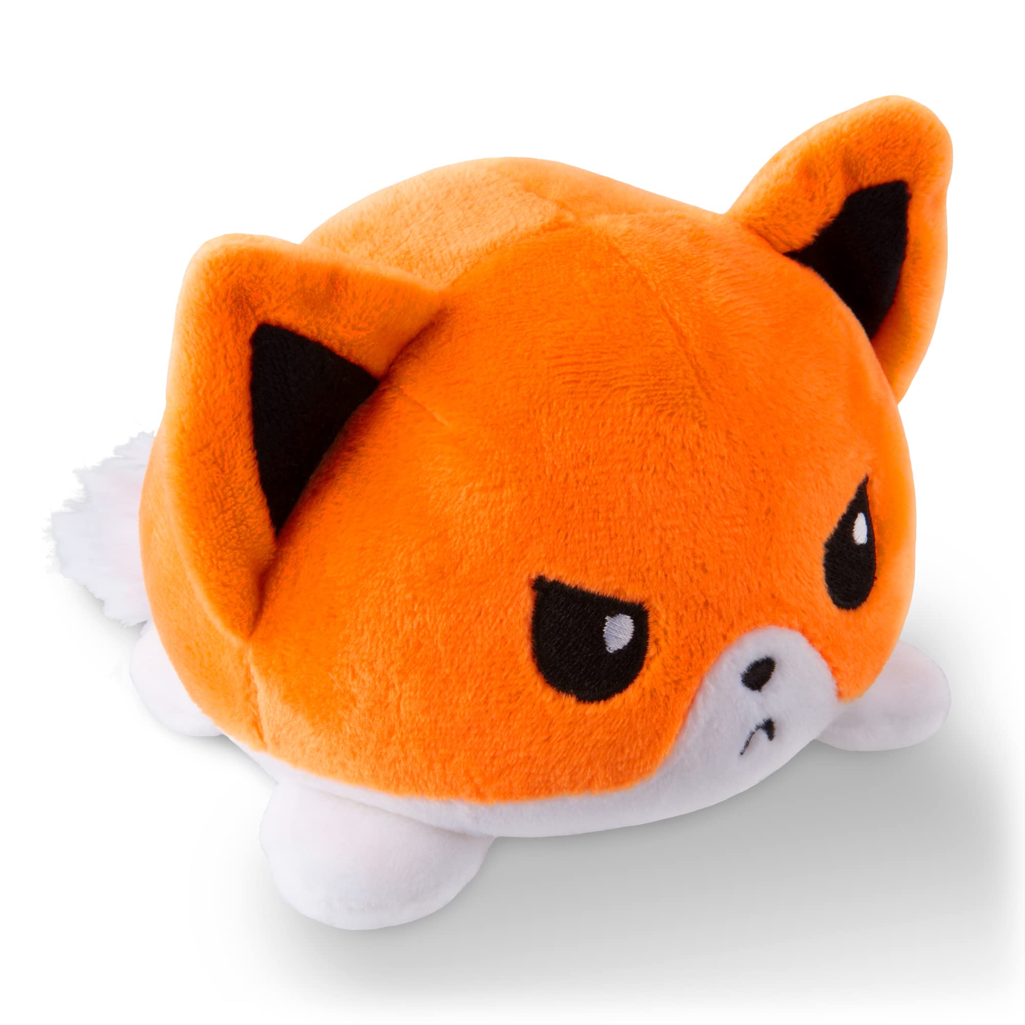 TeeTurtleThe Original Reversible Fox Plushie - Orange - Cute Sensory Fidget Stuffed Animals That Show Your Mood