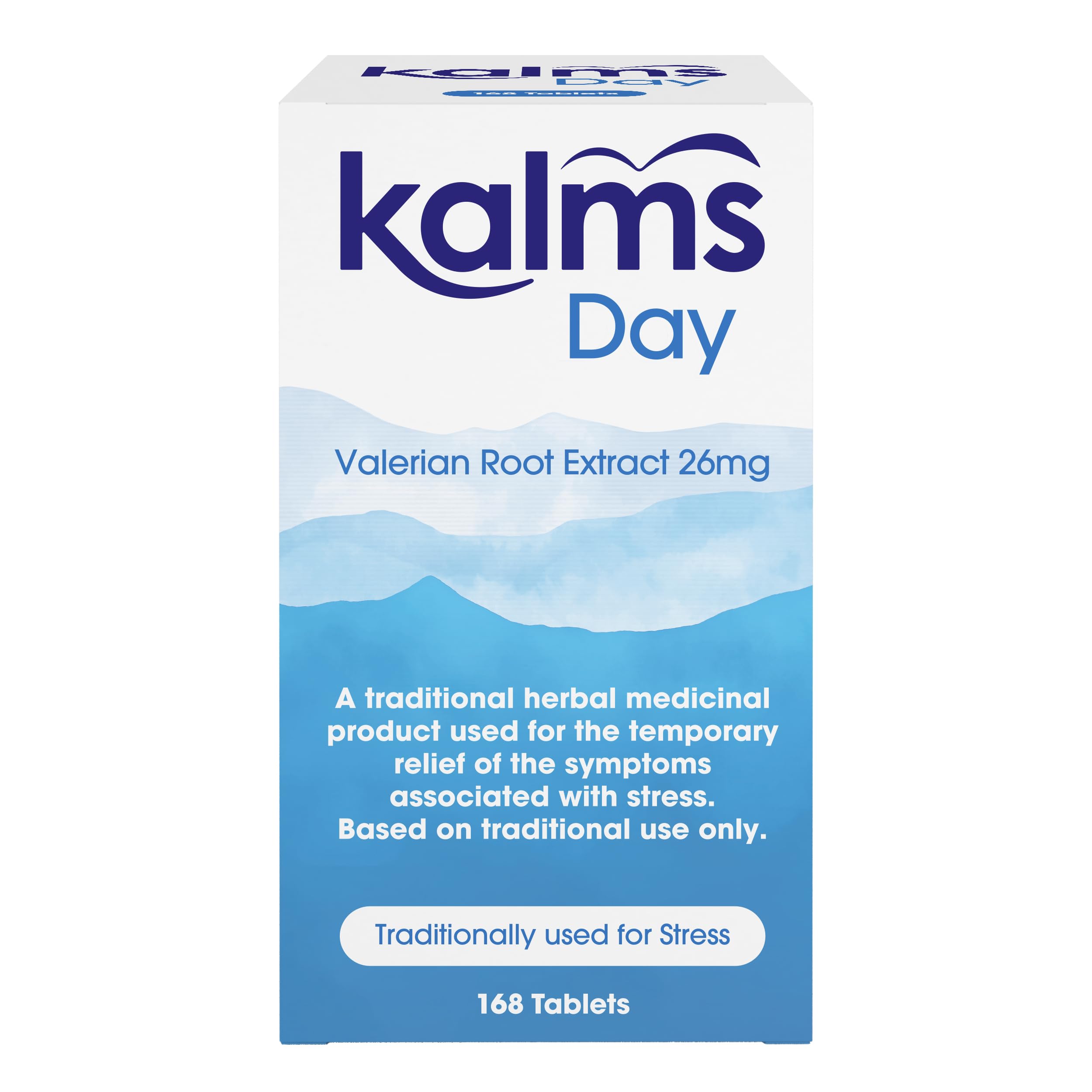 KalmsDay 168 Tablets - Traditional Herbal Medicinal Product Used for The Temporary Relief of Symptoms associated with Stress.