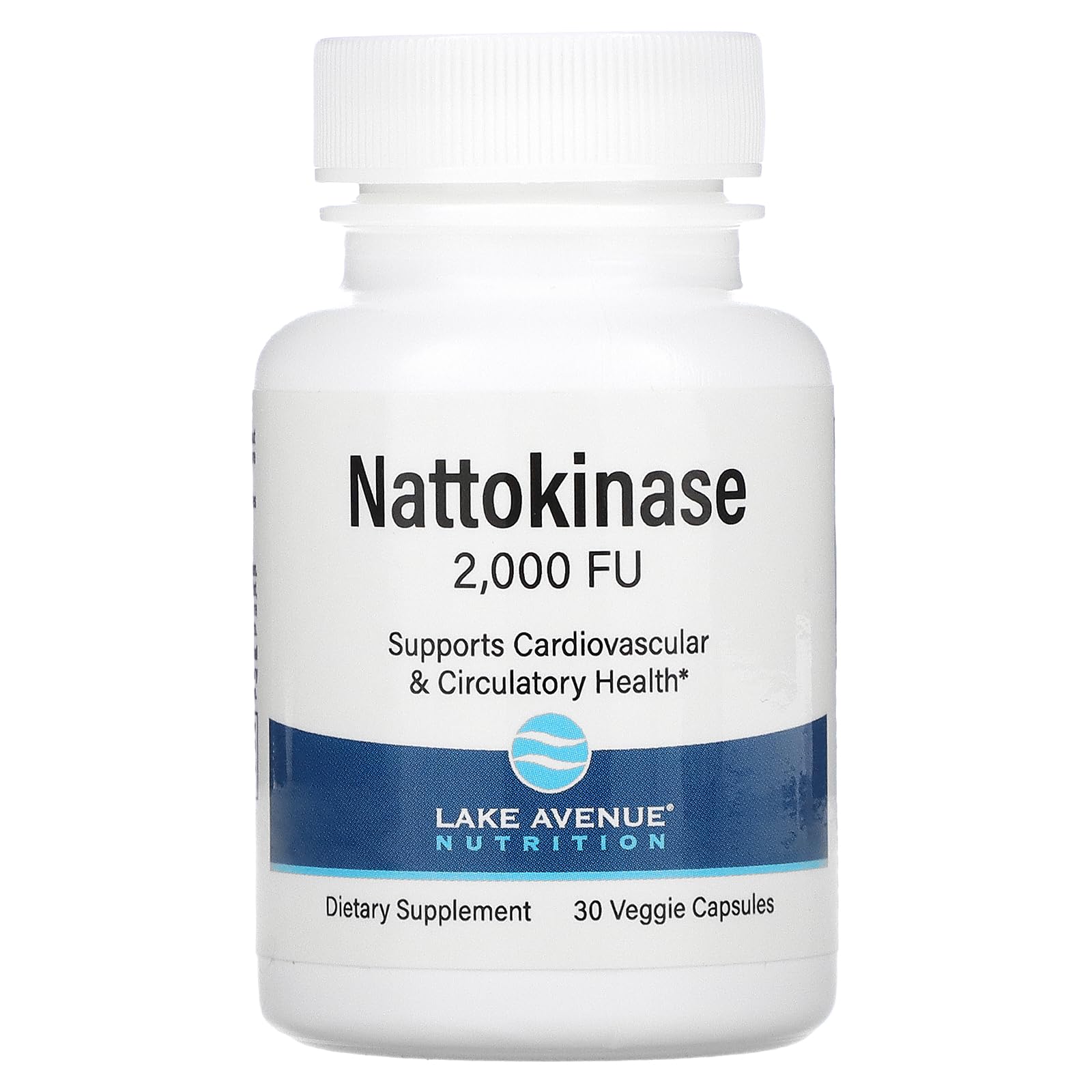 Lake Avenue NutritionNattokinase Proteolytic Enzyme Veggie Capsules (2000 FUs, 30 Pieces)