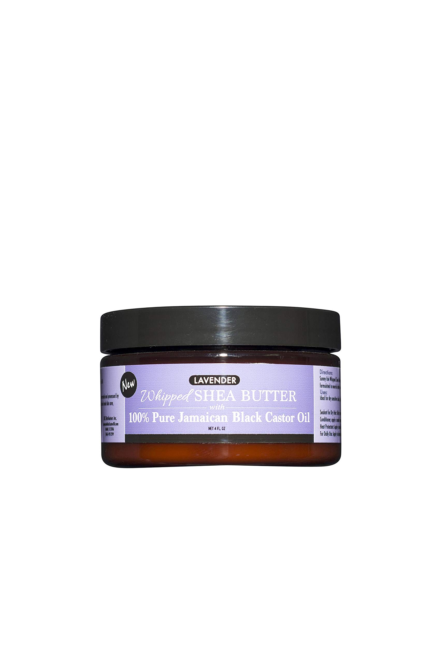 SUNNY ISLE Lavender Whipped Shea Butter with Jamaican Black Castor Oil - 4oz