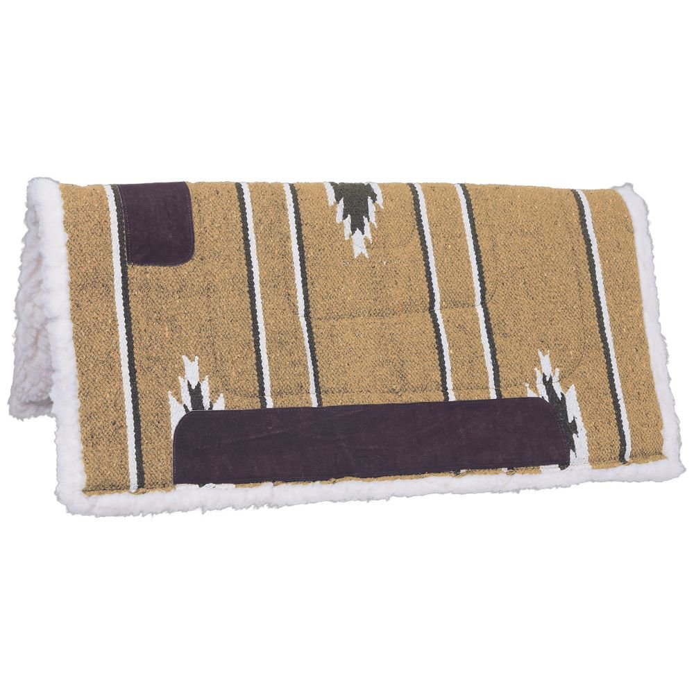 Tough 1 Square Saddle Pad/Fleece Bottom