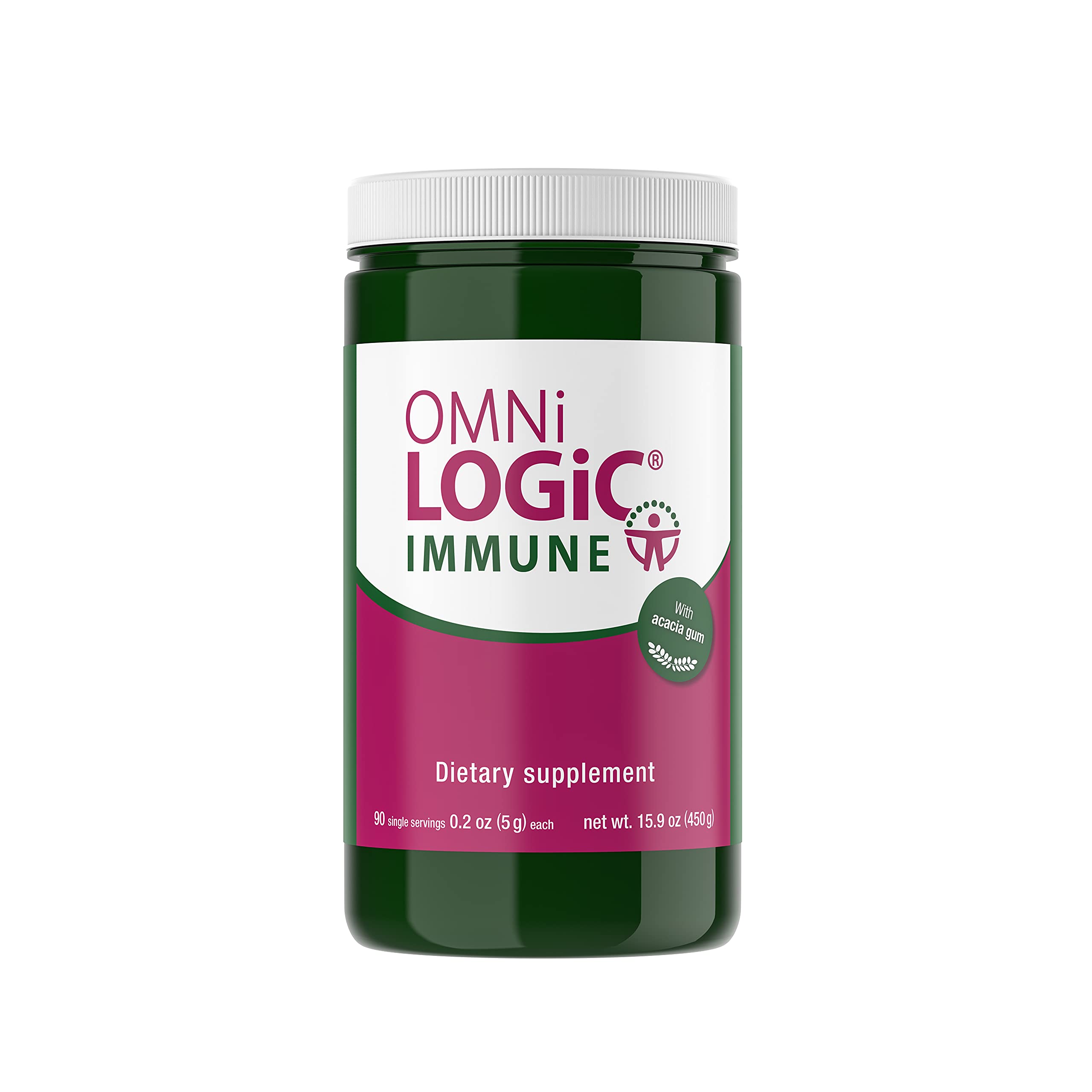 OMNi BiOTiC Omni-Logic Immune Prebiotic for Immunity - Supports Gut Health & Immunity with Acacia Fiber, Vitamin D, Calcium, Vitamin B3 - Non-GMO & Hypoallergenic Gut Health (90 Daily Servings)