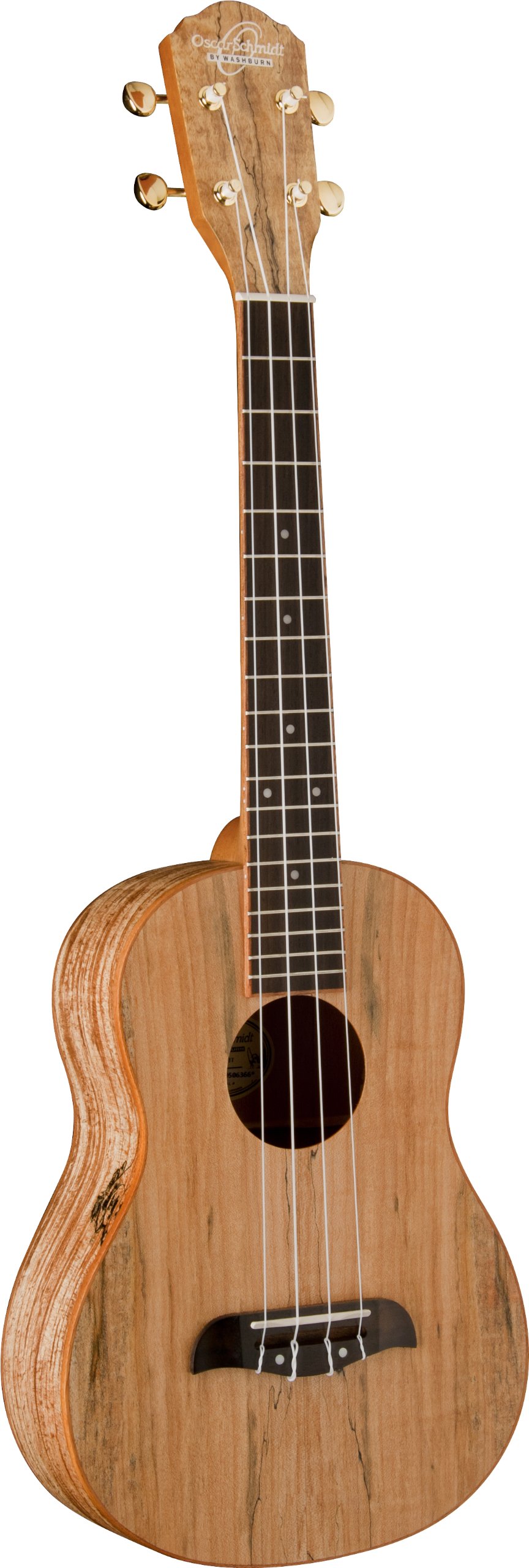 Oscar Schmidt OU8T Satin Spalted Maple Tenor Ukulele