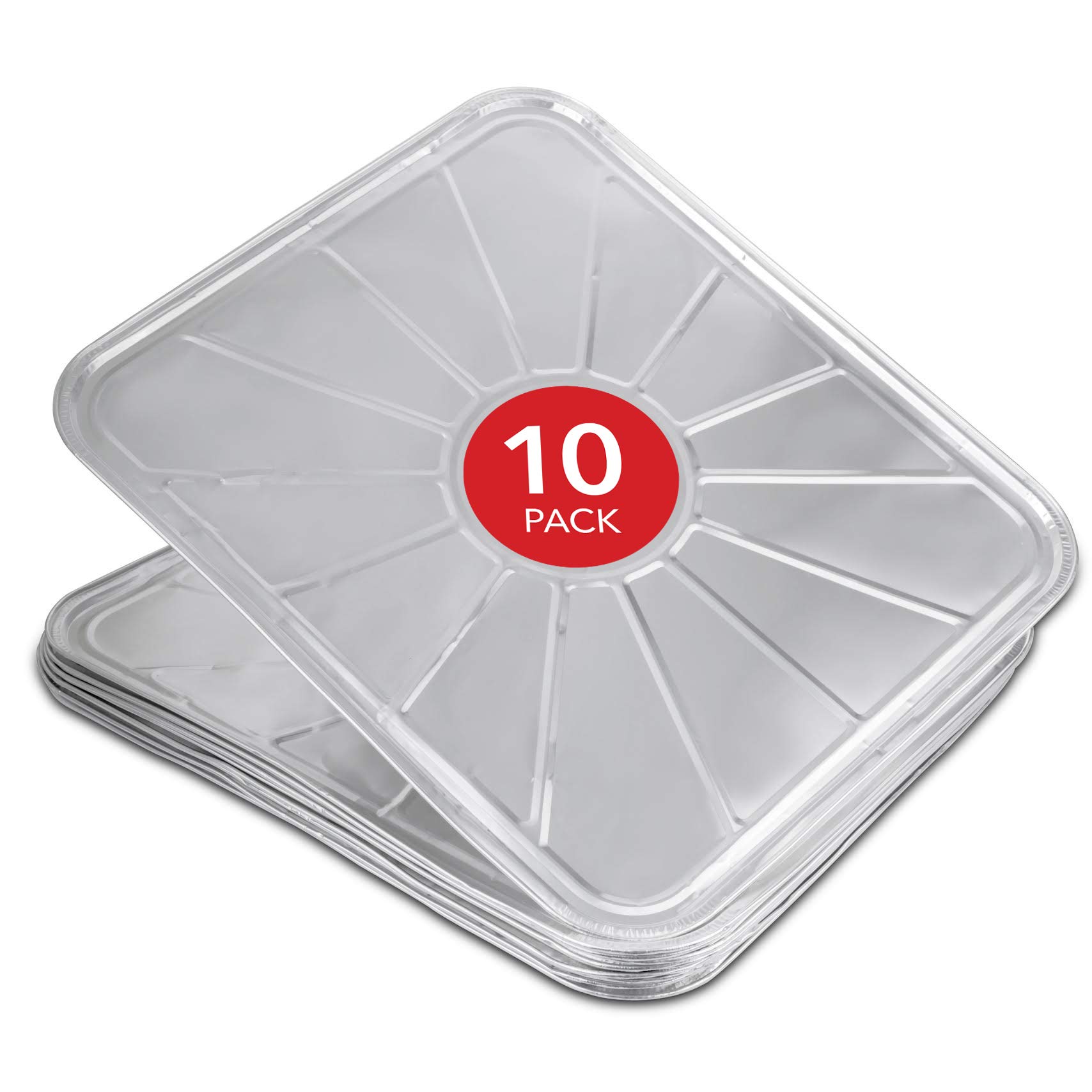 Disposable Foil Oven Liners (10 Pack) Oven Liners for Bottom of Electric Oven and Gas Oven - Reusable Oven Drip Pan Tray for Cooking and Baking - 18.5" x15.5"