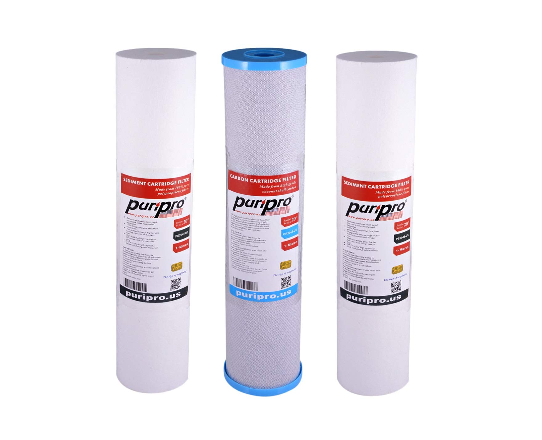 Puri Pro Water Filter Cartridge Filter Replacement Set For Whole House Filtration Big Blue Jumbo Housing For Villa And Restaurants