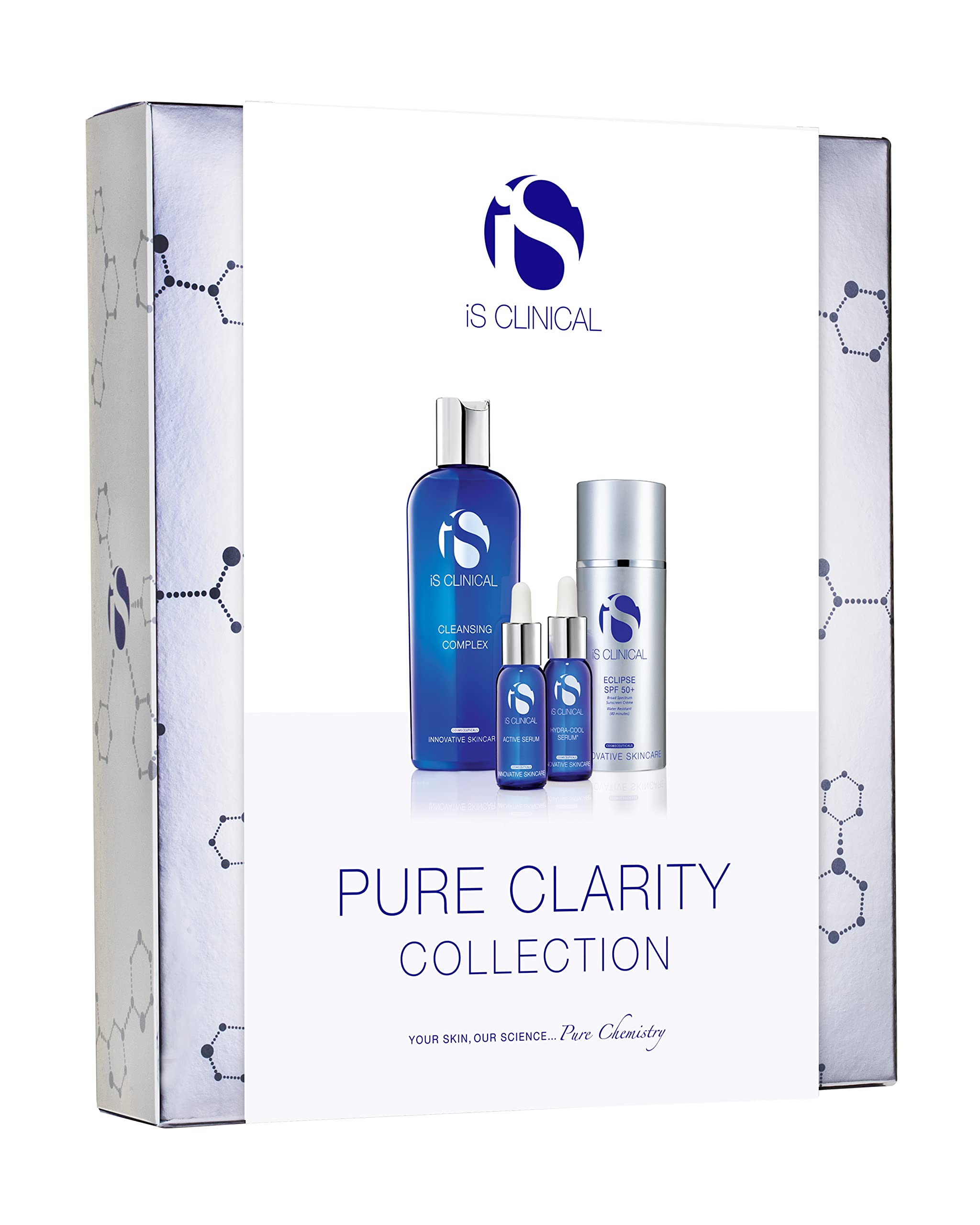 iS CLINICALPure Clarity Collection, Clear Complexion Skincare Full Regime Kit, Collection Gift Set, For blemish-prone skin