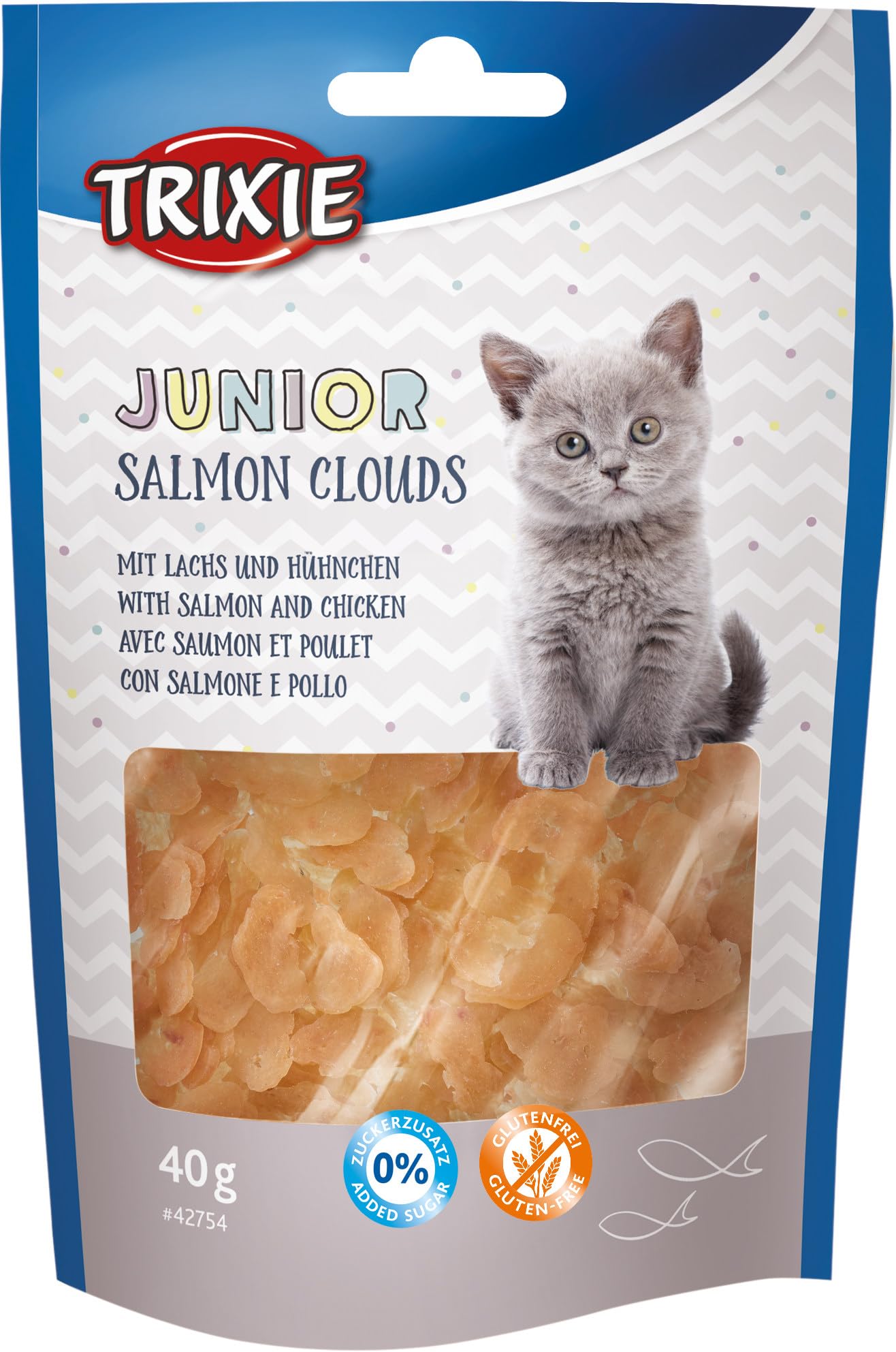 Trixie Junior Salmon Clouds Cat Treats - 40G