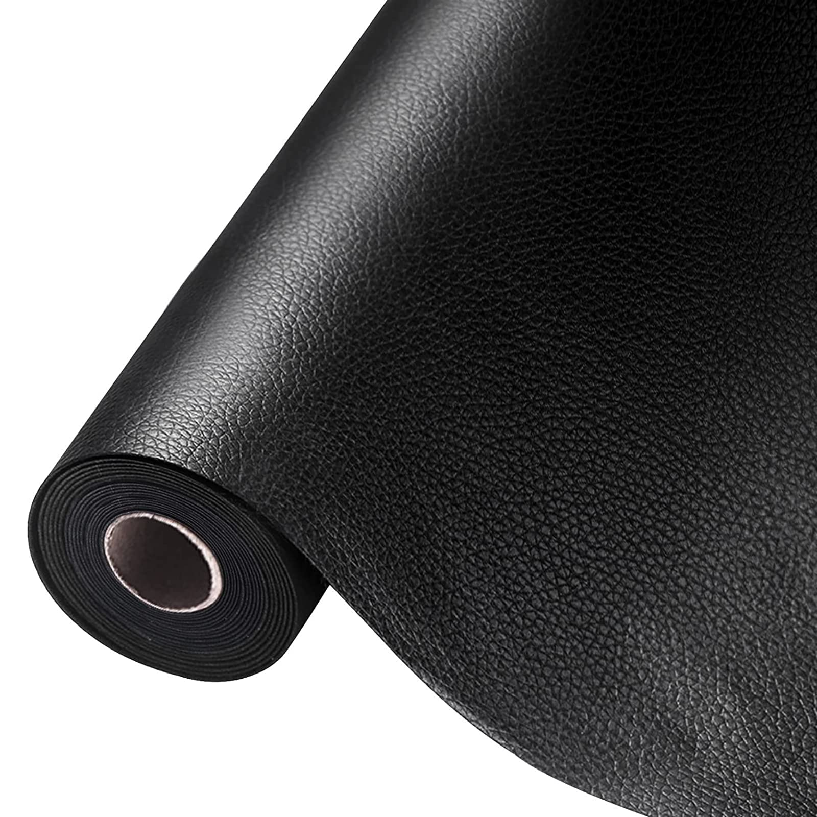 Nozibye11.8 * 53.9 Inch Strong Self Adhesive Leather Repair Patch, Cuttable Self Adhesive Tape Leather Patch Sofa Repair, Waterproof Leather Repair Kit for Furniture Car Seat Chairs Bags (Black)