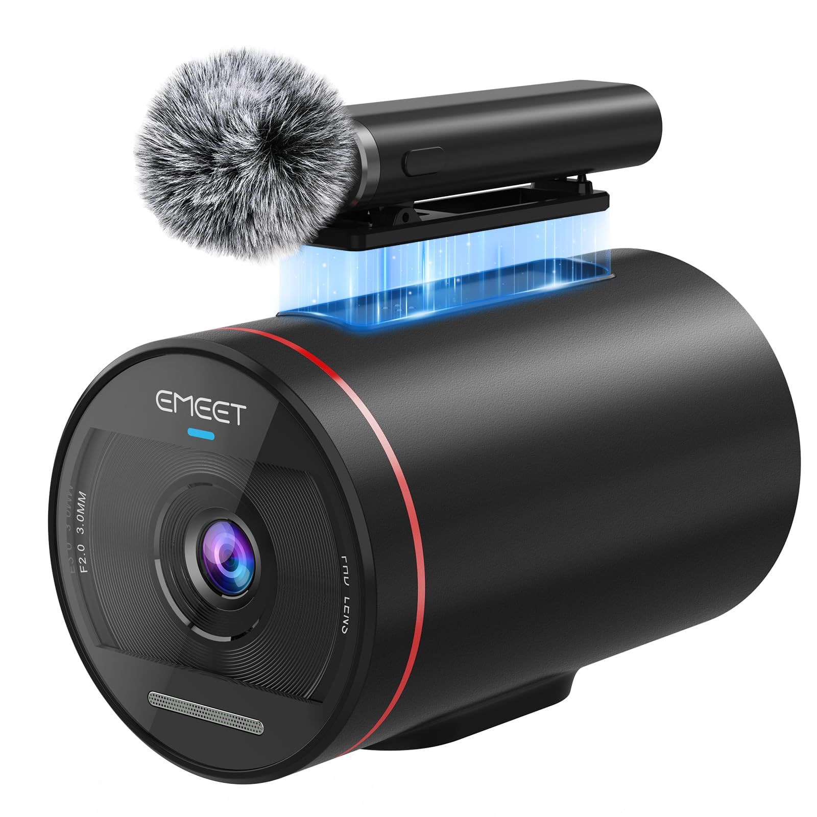 EMEET Streamcam One (Gen 2), Wireless Live Streaming Camera, 1080P HD Webcam, Detachable Mic & 2 Built-in Noise Reduction Mics, Multi-cam Support, 8 Hrs