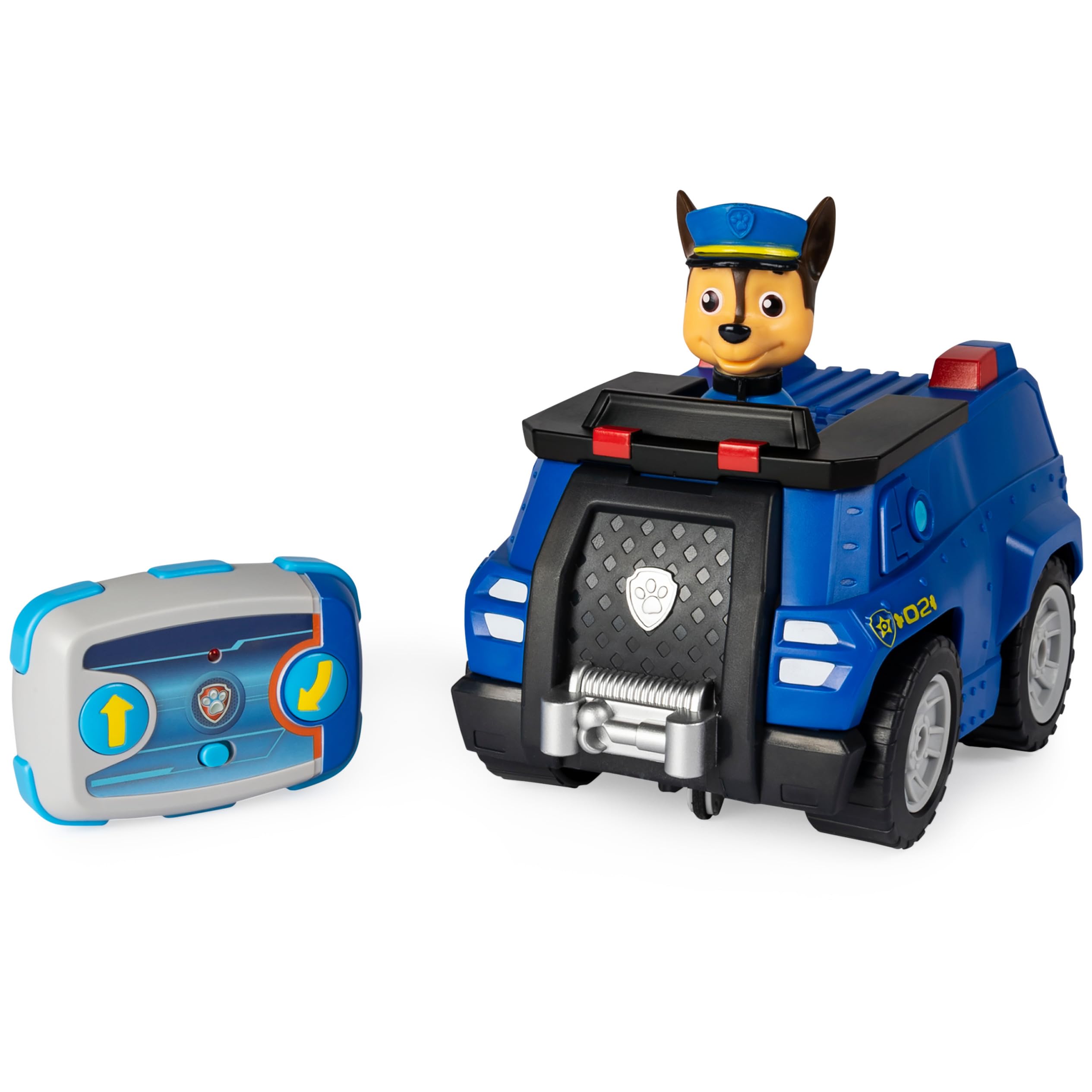 Paw Patrol, Chase Remote Control Police Cruiser with 2-Way Steering, for Kids Aged 3 and Up