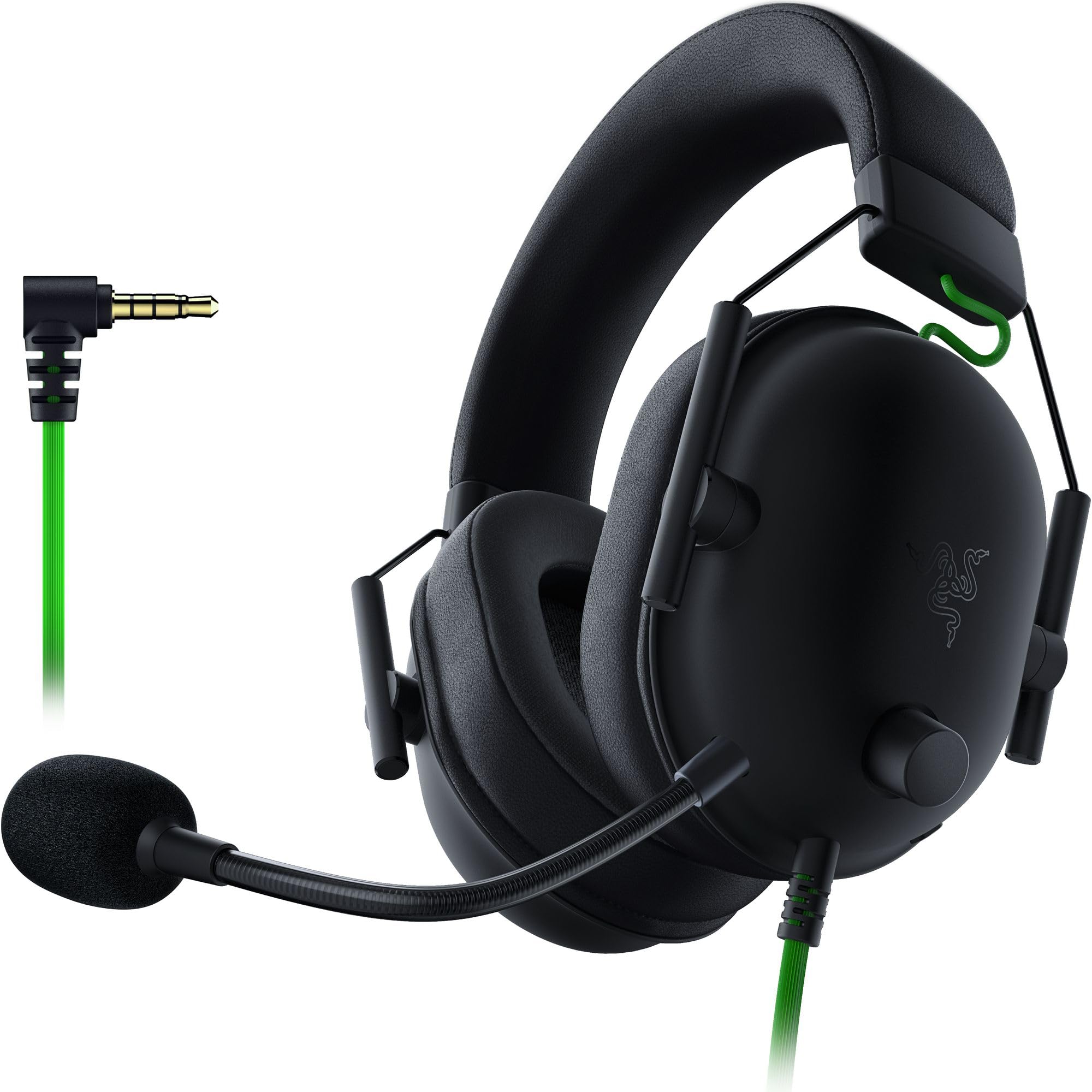 Razer BlackShark V2 X Gaming Headset: 7.1 Surround Sound, 50mm Drivers, Memory Foam Cushion, for PC, PS4, PS5, Switch, Xbox One, Xbox Series X|S, Mobile, 3.5mm Audio Jack, Classic Black