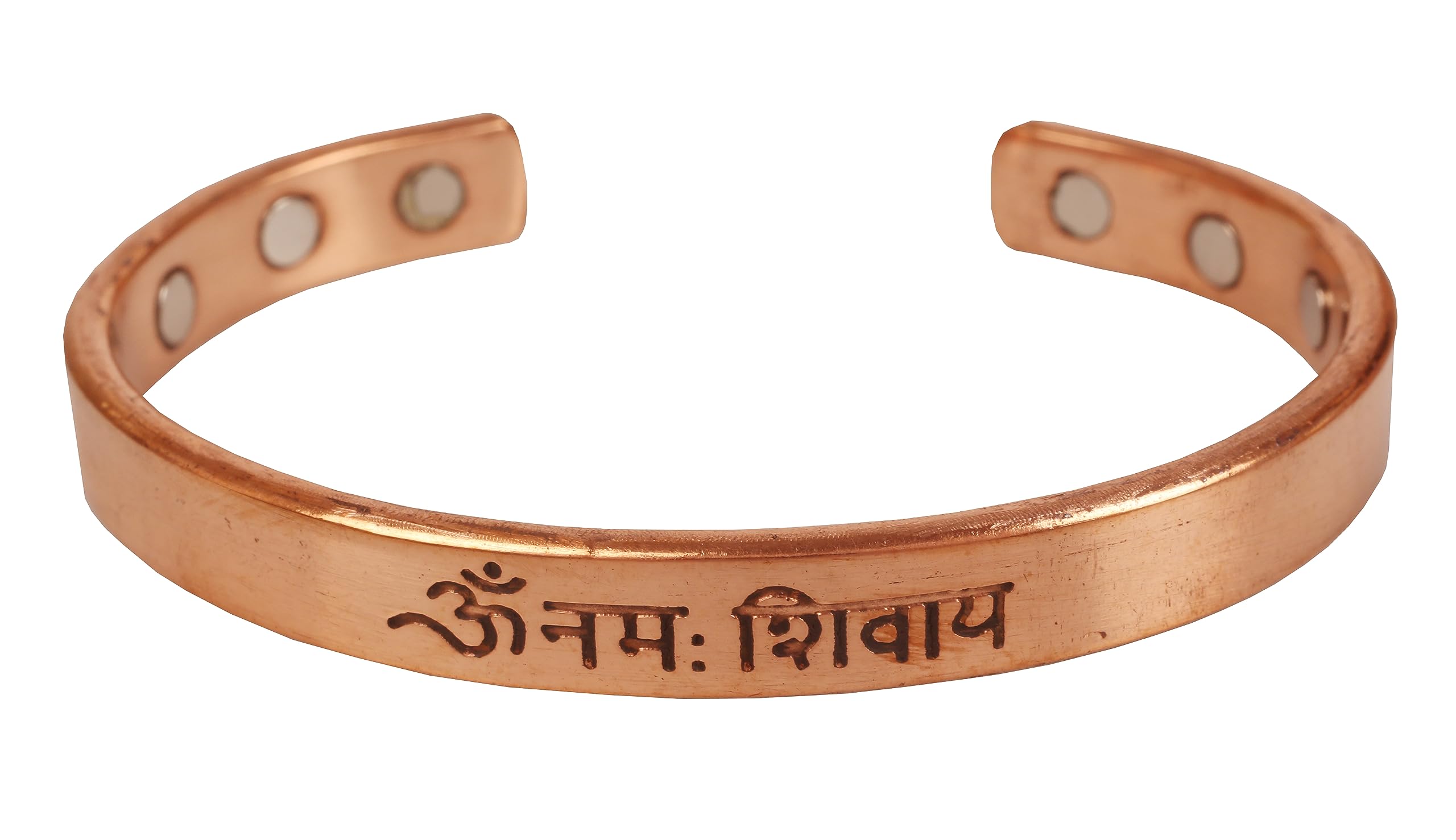 Touchstone Copper Bracelet Tibetan Style. Hand Forged with Solid and High Gauge Copper for Women Men. Spiritual Message