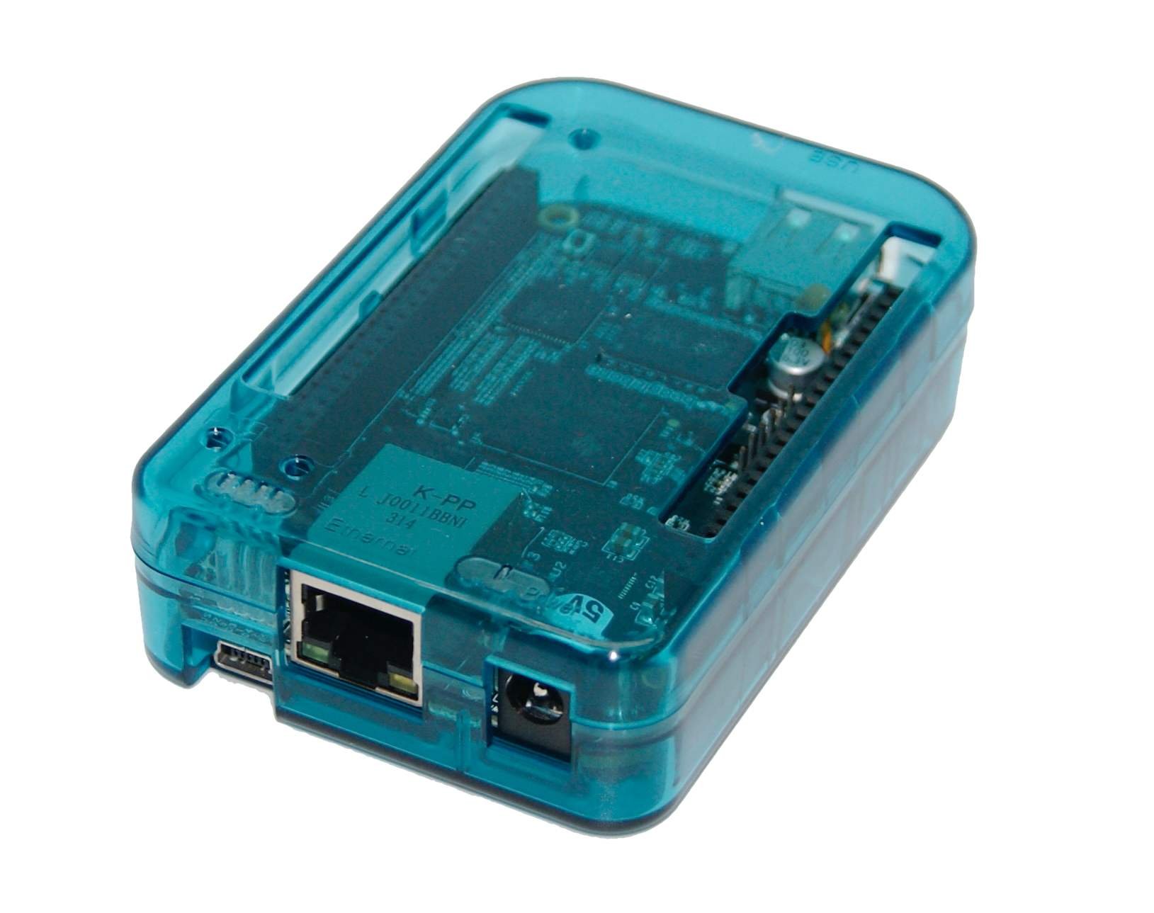 sb components New! Case for BeagleBone Black Transparent (Blue) Assemble in 30 Seconds