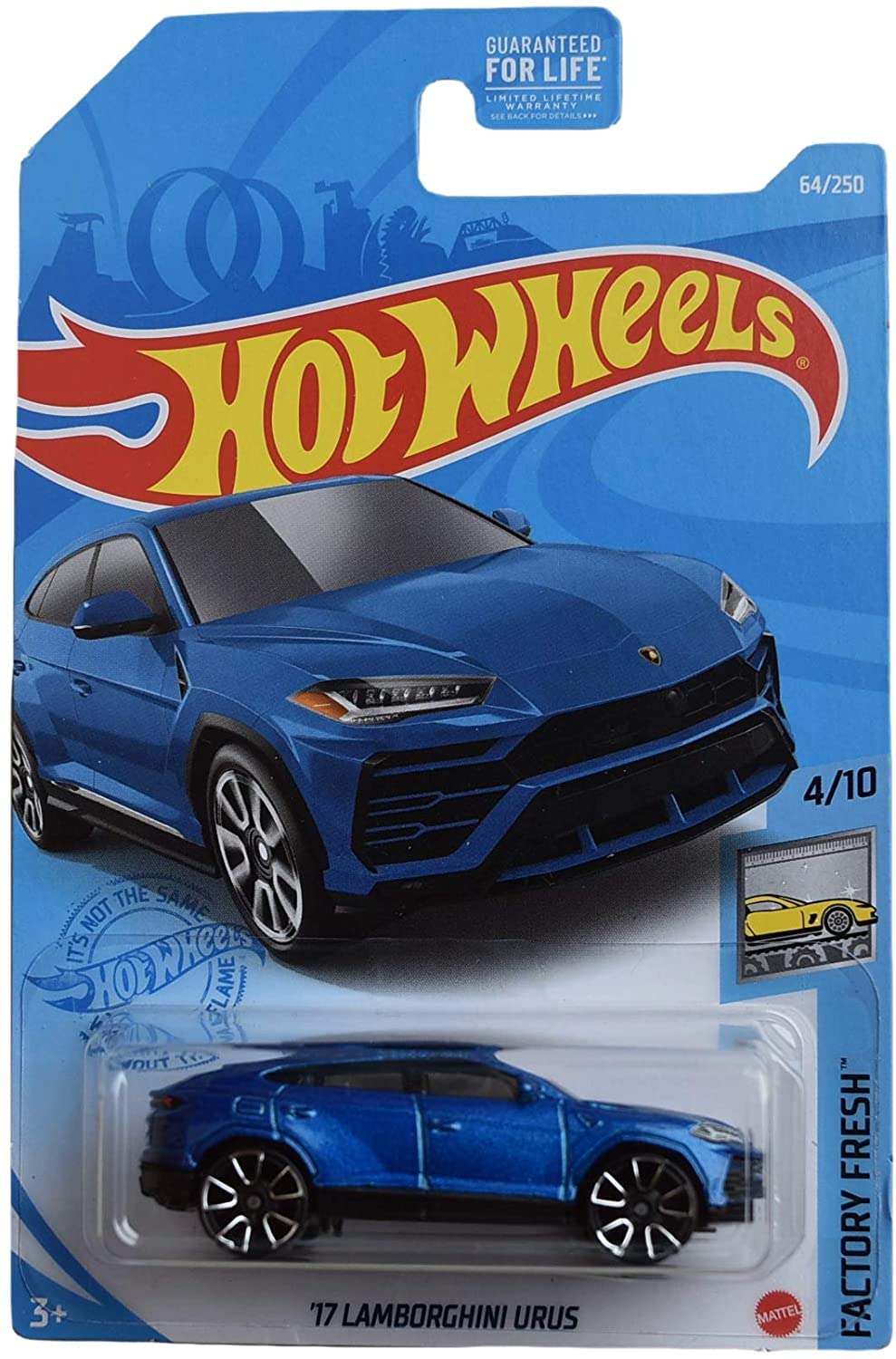 Hot Wheels DieCast '17 [Urus], Factory Fresh 4/10 [Blue]