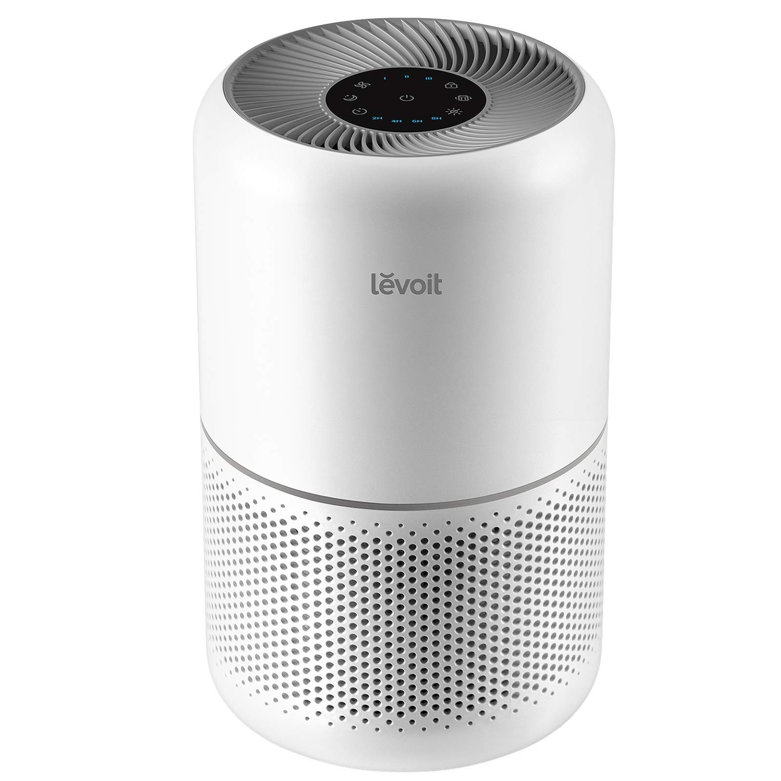 LEVOIT Air Purifier for Home Allergies Pets Hair in Bedroom, Covers Up to 1095 ft² by 45W High Torque Motor, 3-in-1 Filter with HEPA Sleep Mode, Remove Dust Smoke Pollutants Odor, Core300-P, White