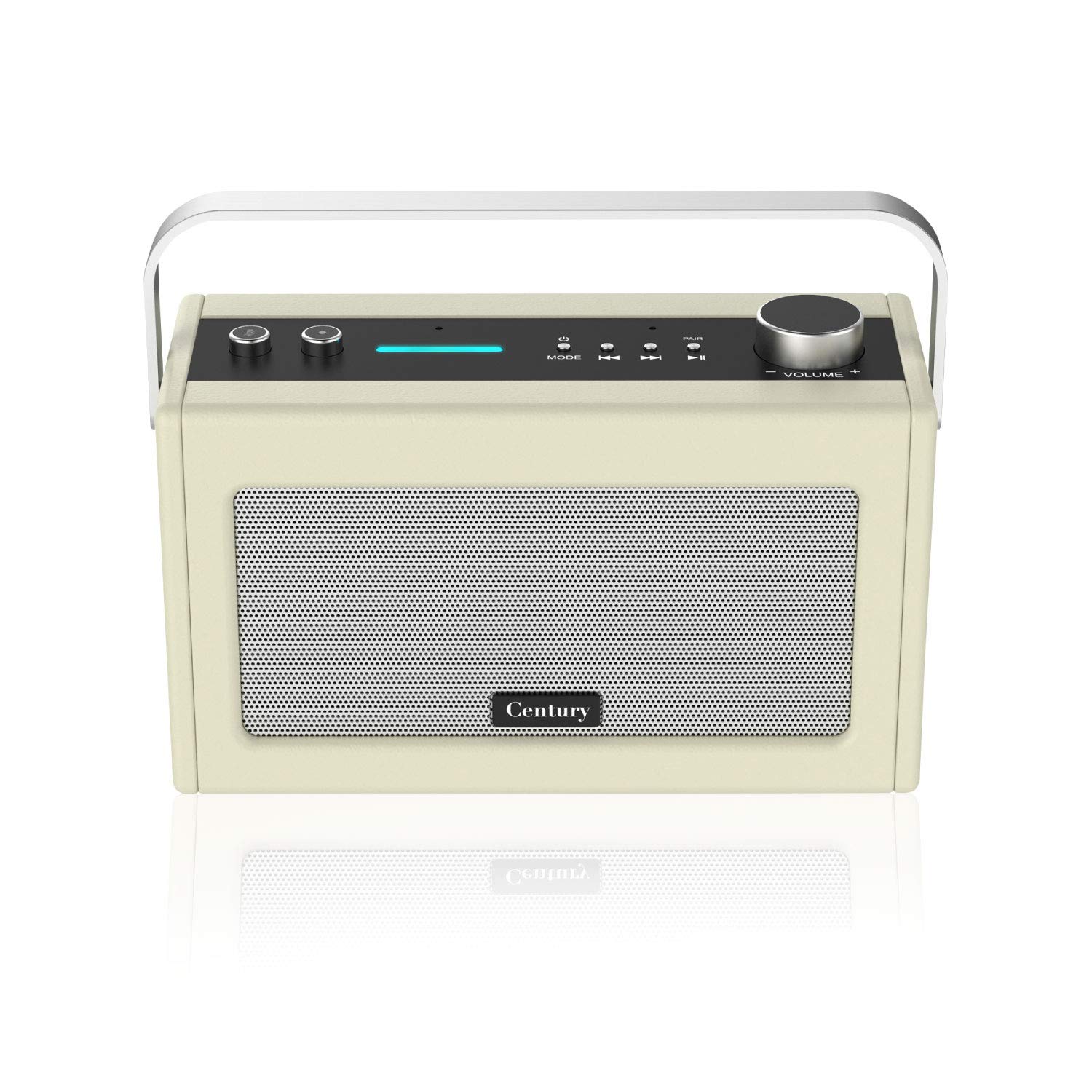 Wi-Fi Speaker Century Smart Bluetooth, Smart Home Control, Multi-Room, News and Sport updates (Cream)