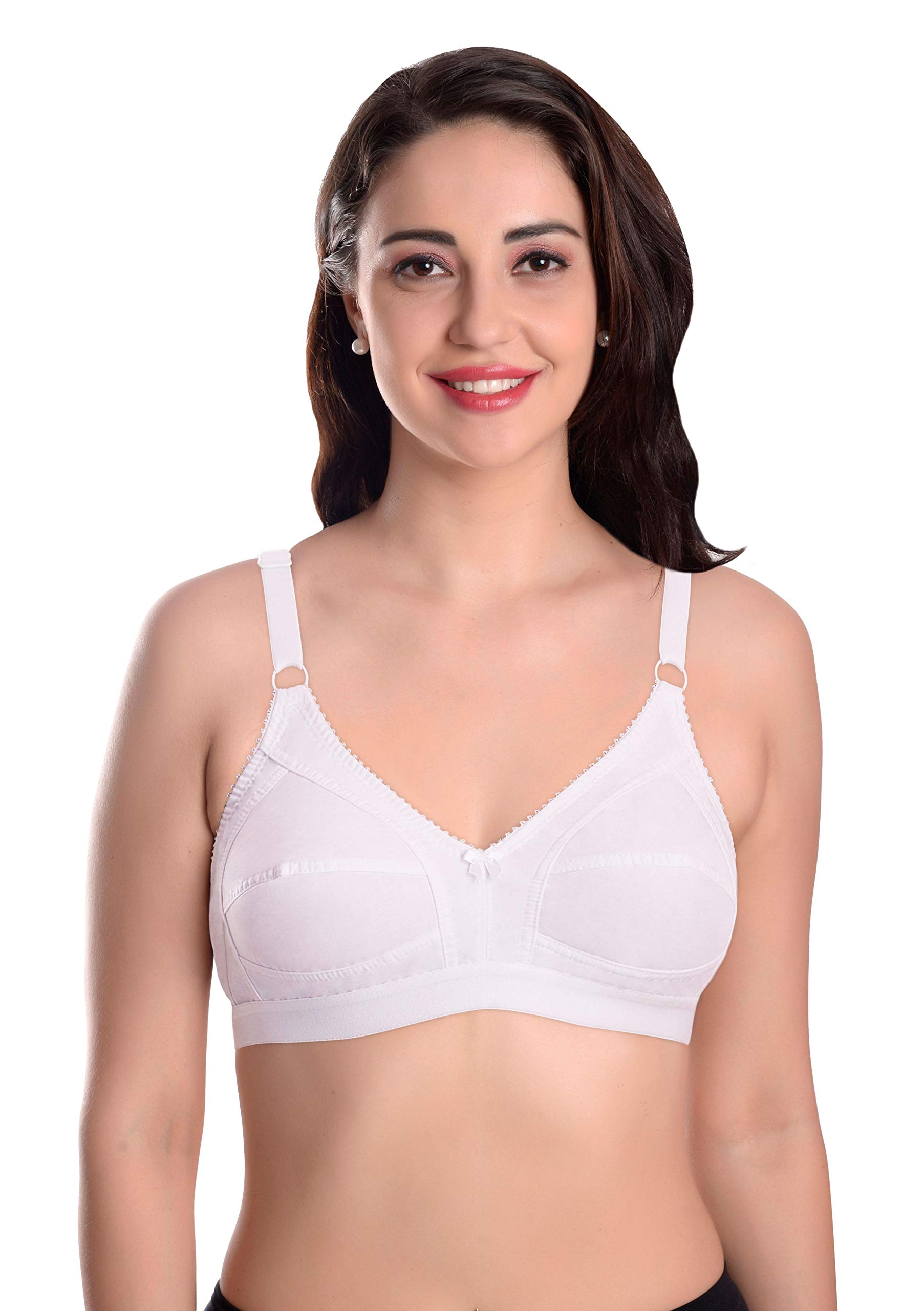 FEATHERLINE Cotton Bust Controller Non Padded Full Coverage Everyday Bra