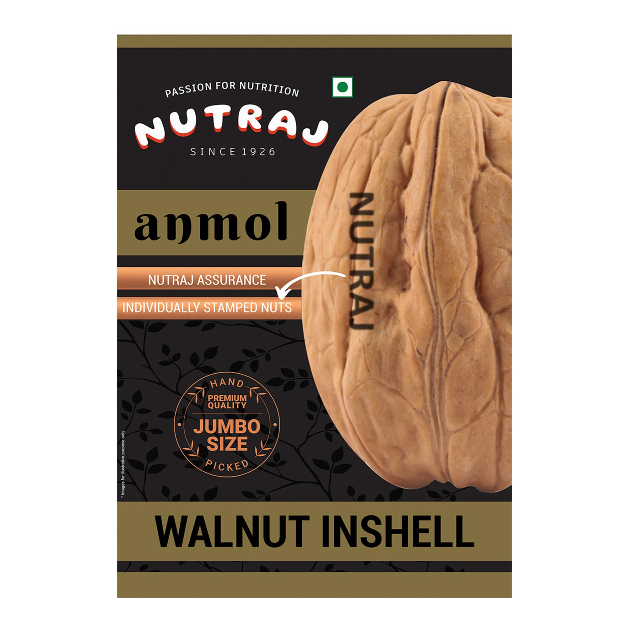 Nutraj Anmol Walnuts Inshell 2kg (1kg x 2)