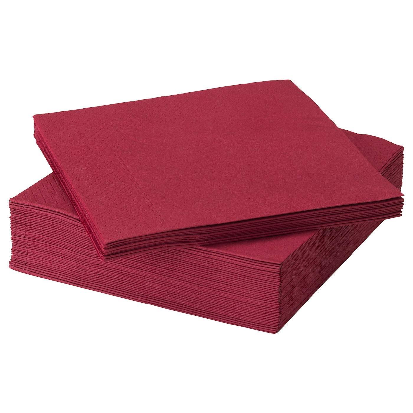 Ikea Paper Napkin, Dark Red, 40x40 cm (15 ¾x15 ¾), 50 Pcs