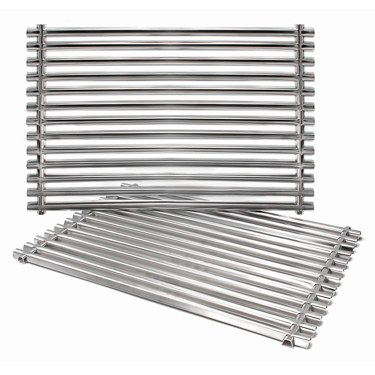 Hongso 7521 7522 7523 15" Stainless Steel Grill Grates for Weber Spirit 200 Series, Spirit E/S 200 & 210, Genesis Silver A, Spirit 500 Gas Grill (with Side Control Panel) 65905 65904, SCG521