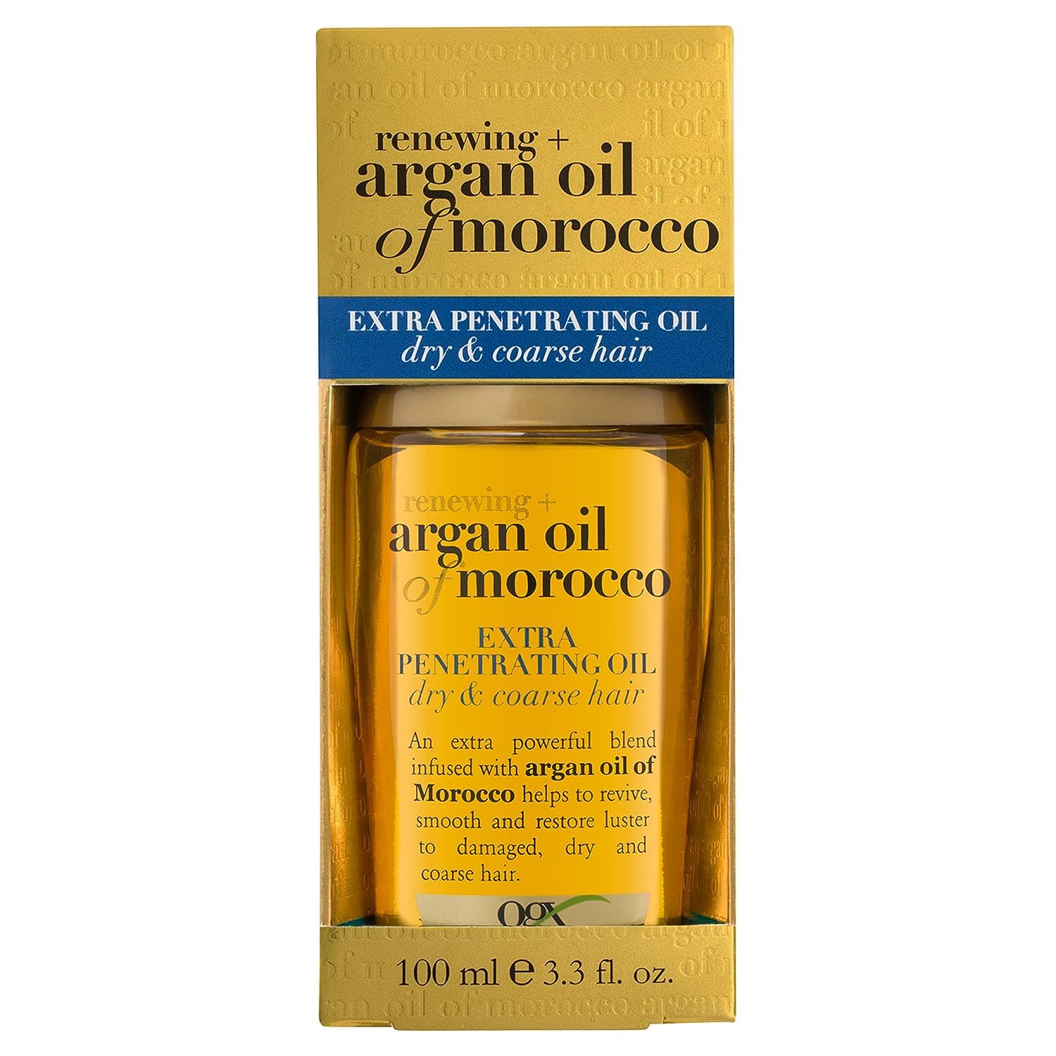 OGX Argan Oil of Morocco Extra Penetrating Oil for Renewing Plus Dry and Coarse Hair, 100ml