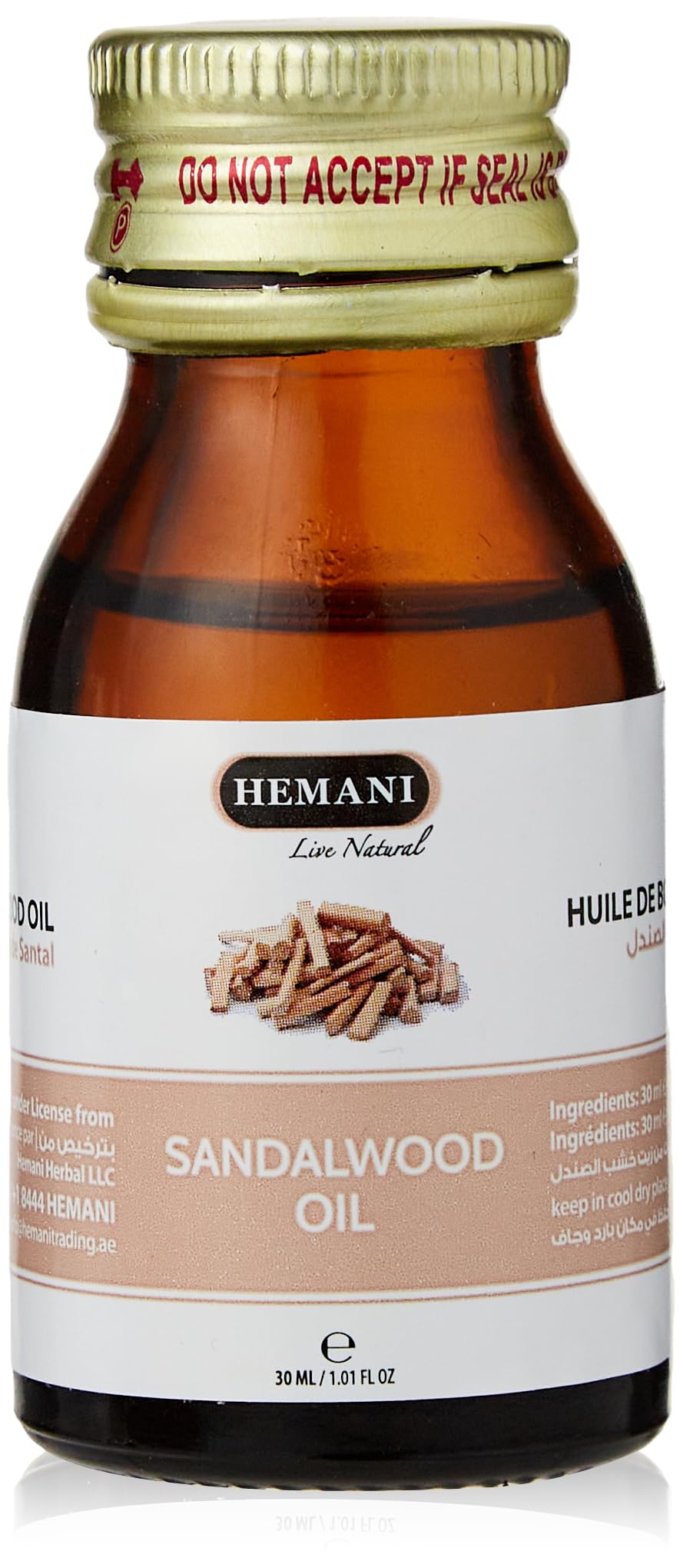 Hemani Sandal Wood Oil-30 Ml, 100% Antiseptic Properties, Sweet And Woody Odour, Great For Skin Care