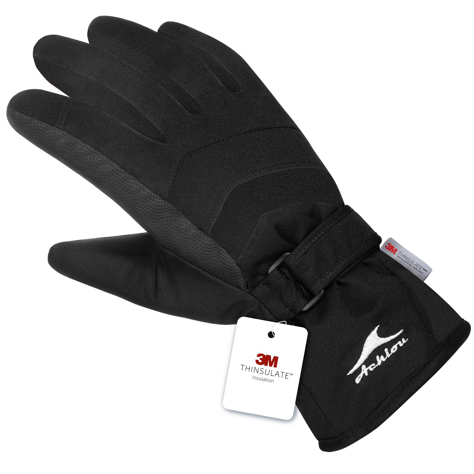 AchiouSki Snow Gloves Winter Warm 3M Thinsulate Waterproof Touchscreen Men Women