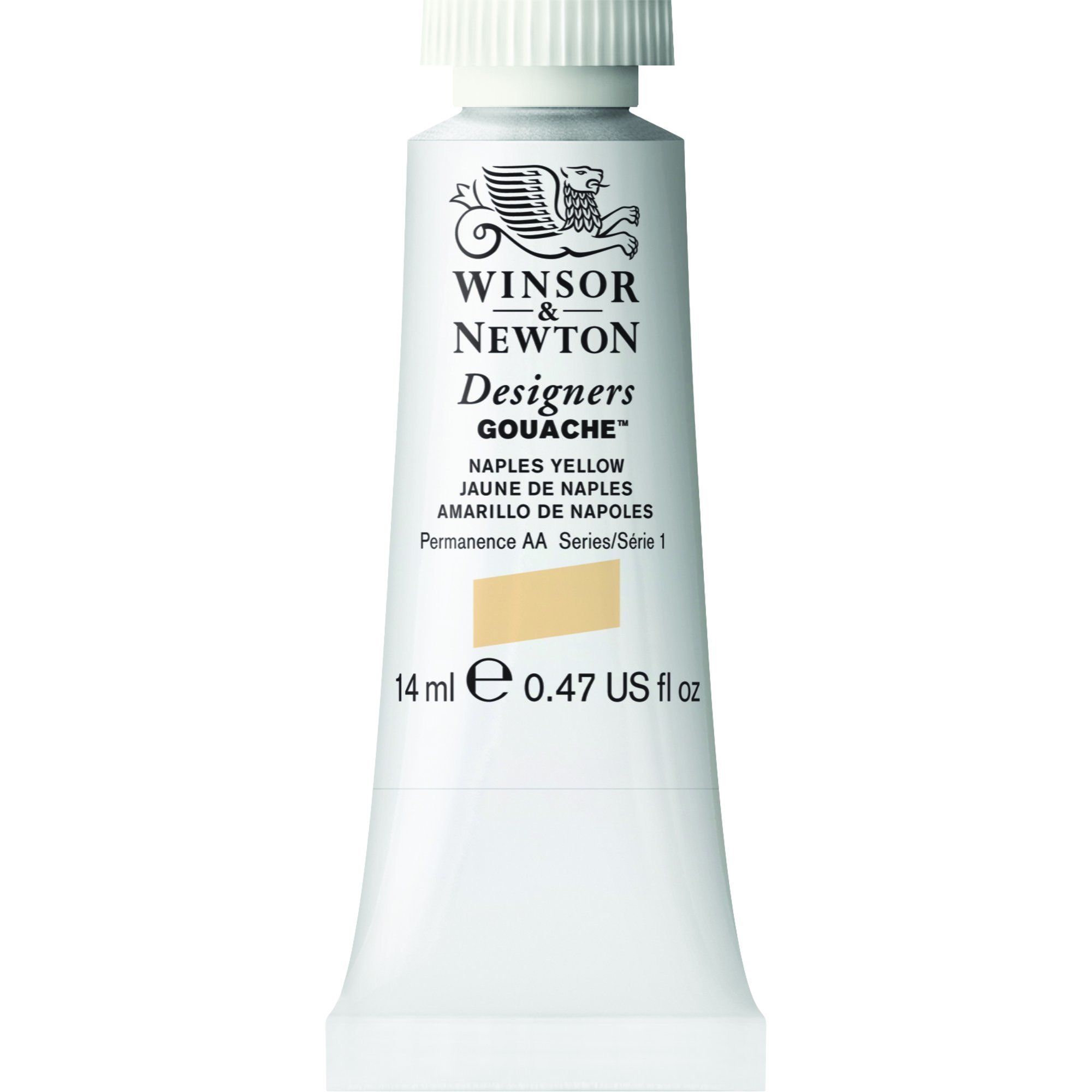 Winsor & Newton Designers Gouache Tube, 14ml, Naples Yellow