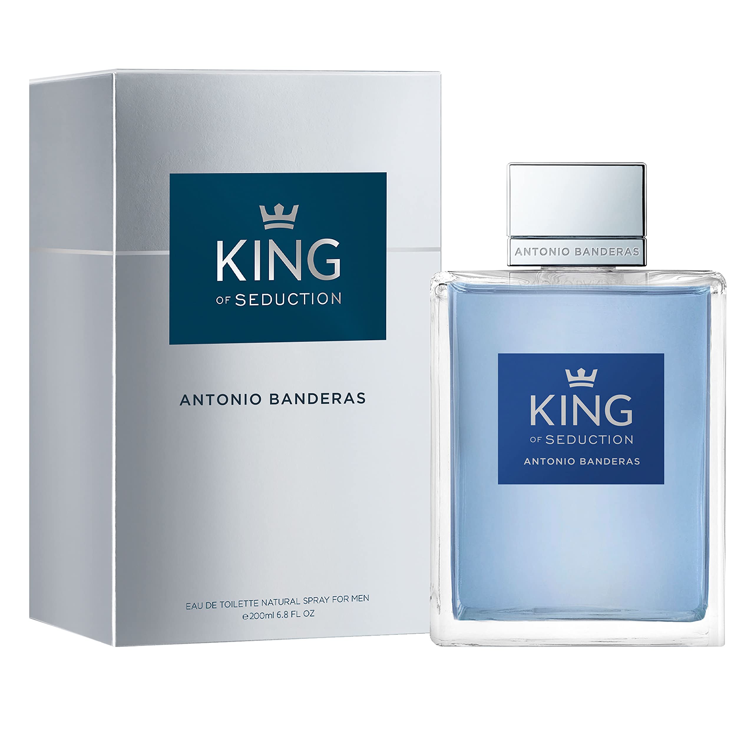 BanderasPerfumes - King of Seduction - Eau de Toilette Spray for Men, Masculine, Intense and Energetic Fragrance with Bergamot and Apple - 200 ml