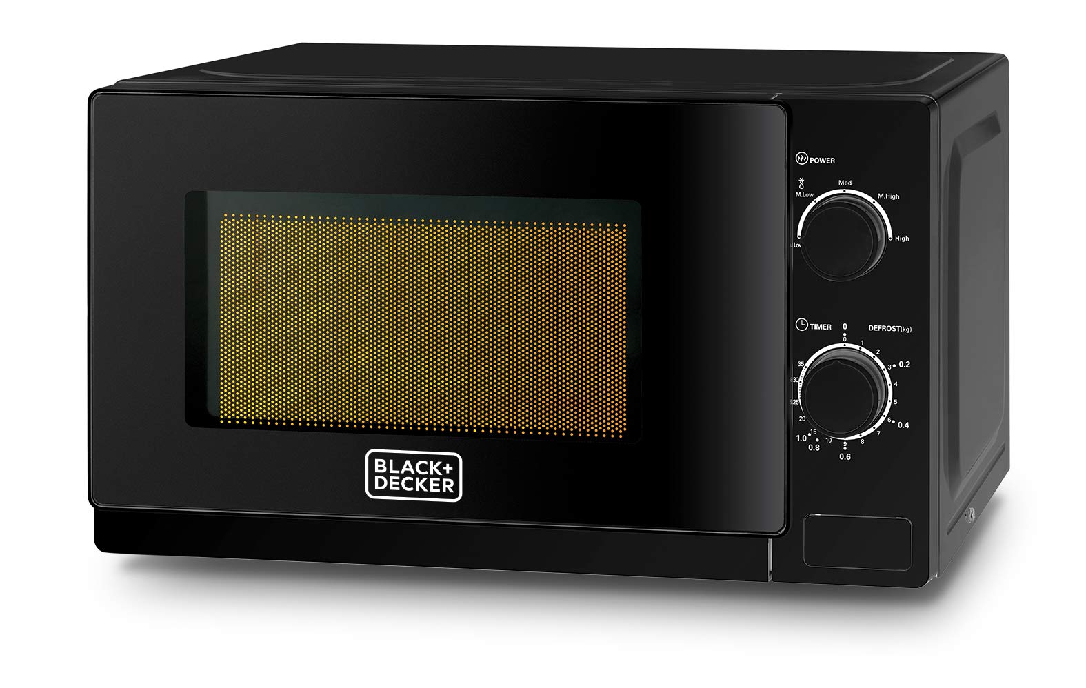 Black+Decker Mz2020P-B5 Microwave Oven, 20L, Grey