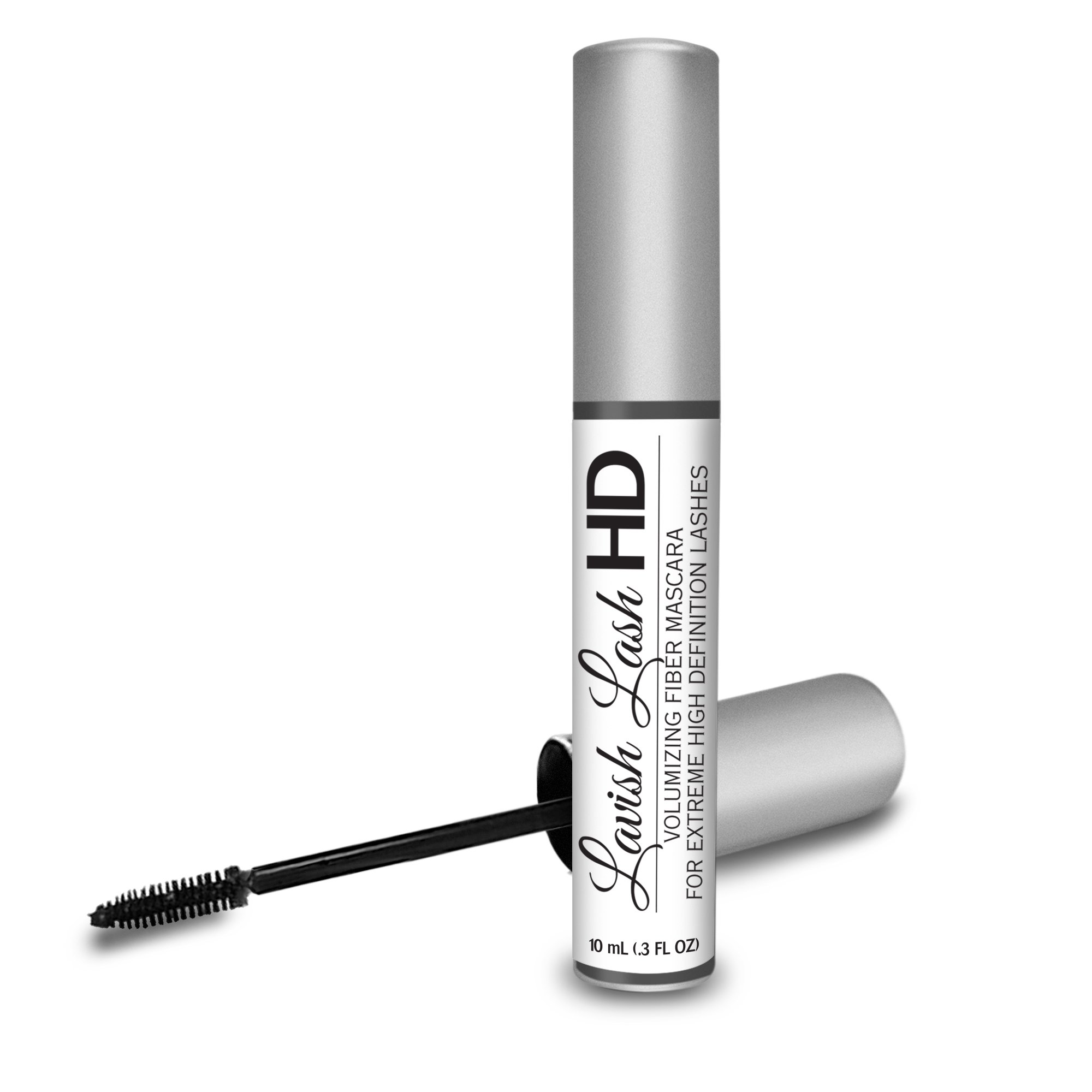 Lavish Lash HD by Hairgenics - Ultra-Premium Volumizing Fiber Mascara for Extreme High Definition Lashes.