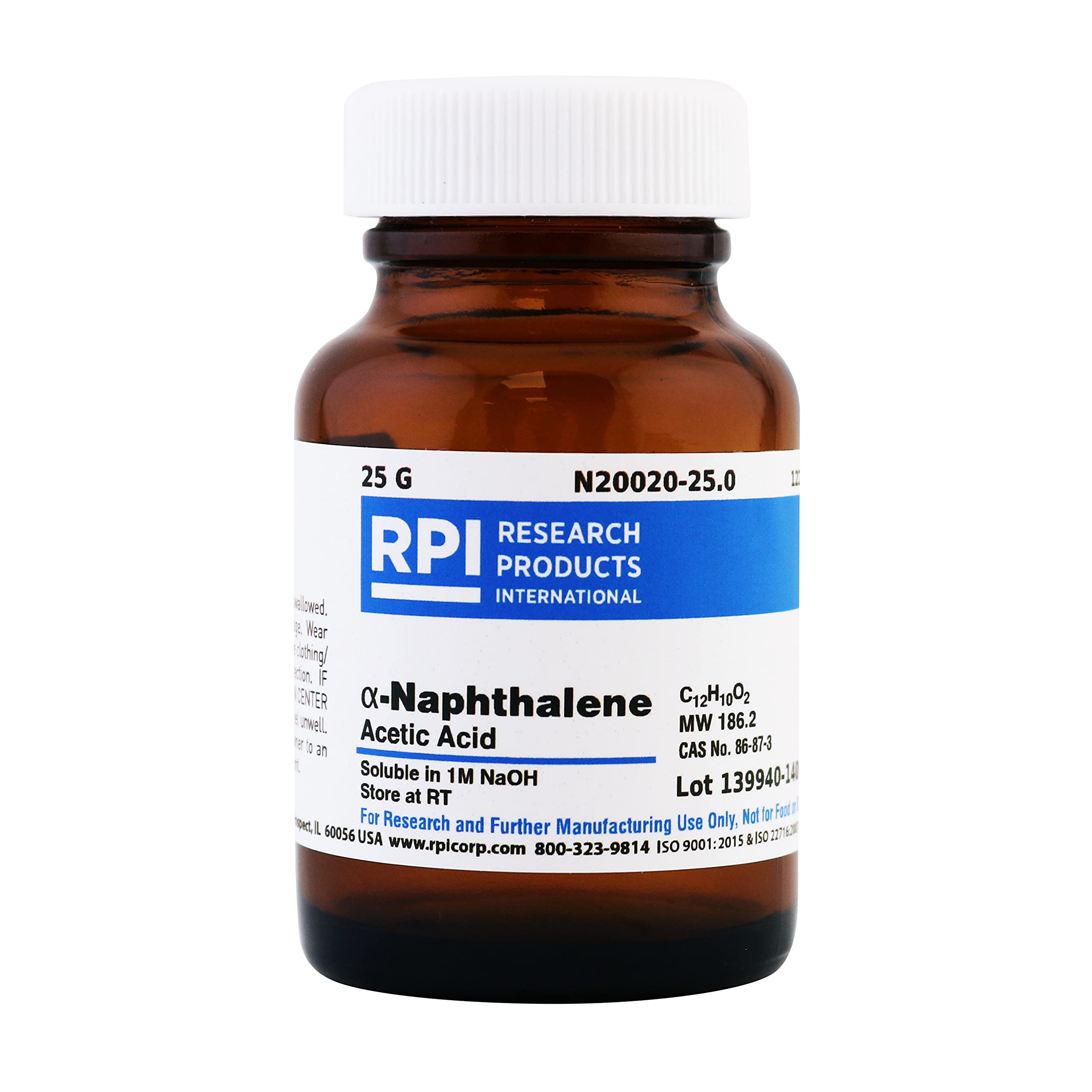 RPI N20020-25.0 a-Naphthalene Acetic Acid, 25g