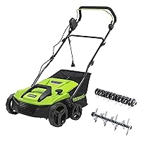 Greenworks 13 Amp 14-Inch Corded Dethatcher / Scarifier DT13B00 Deals