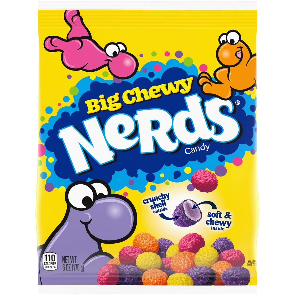 Nerds Big Chewy Candy, 6 Ounce, Pack of 12