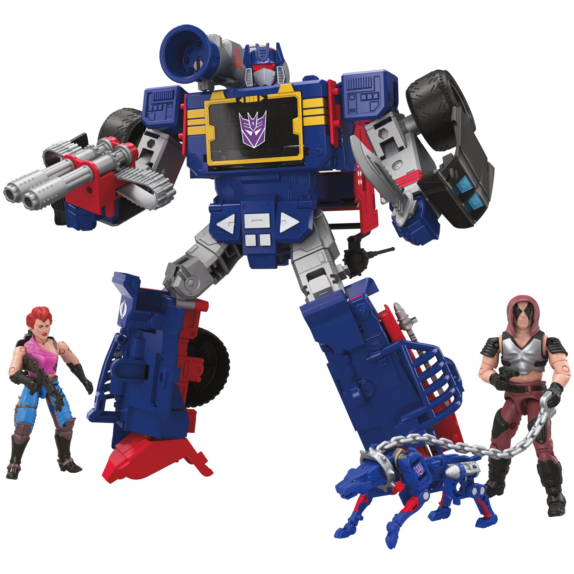 Transformers Collaborative G.I. Joe x, Soundwave Dreadnok Thunder Machine Figures, Zartan and Zarana