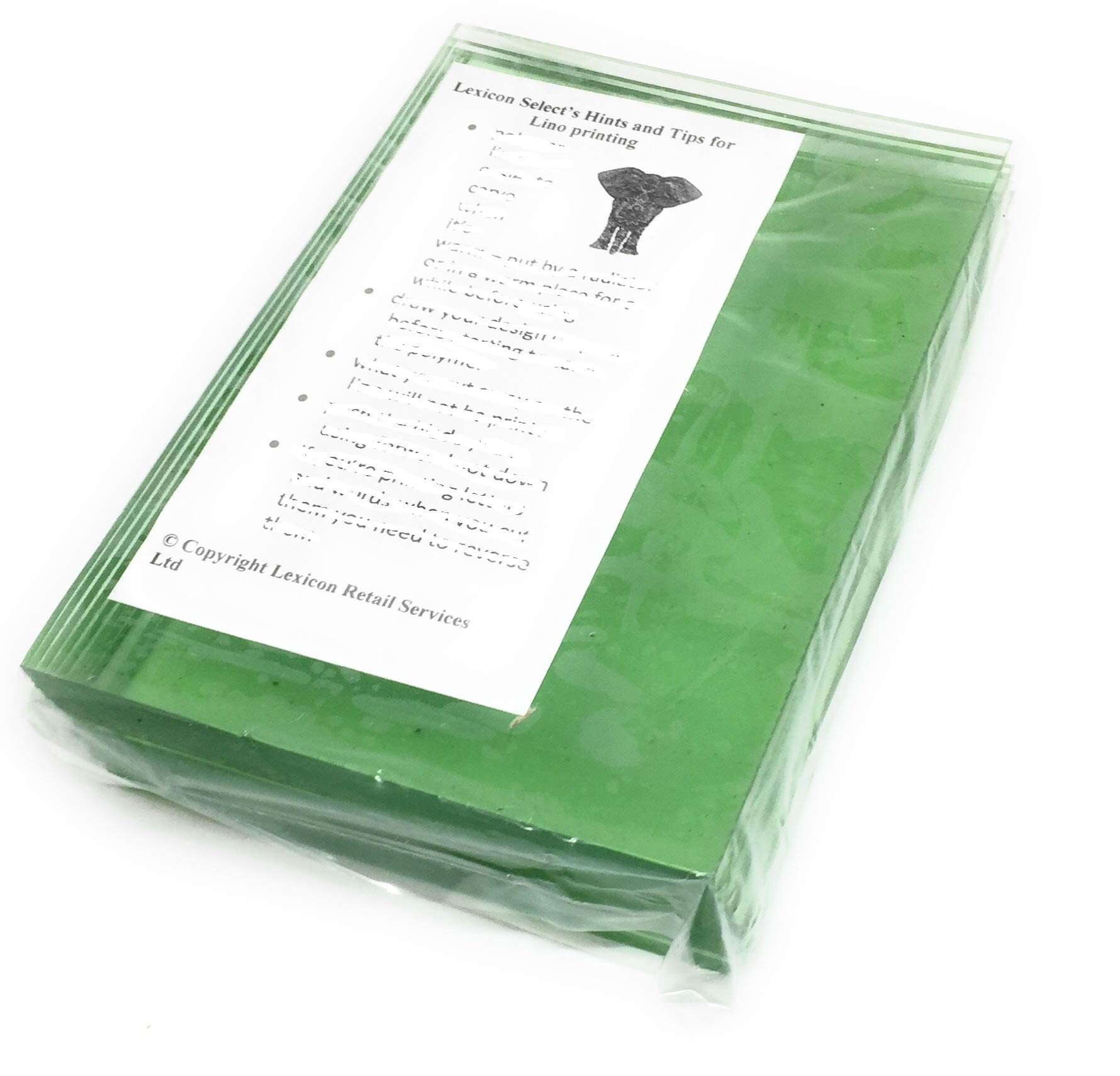 Transparent Super Soft Lino Block 150x100 mm - Pack of 10 with Hints & Tips Guide